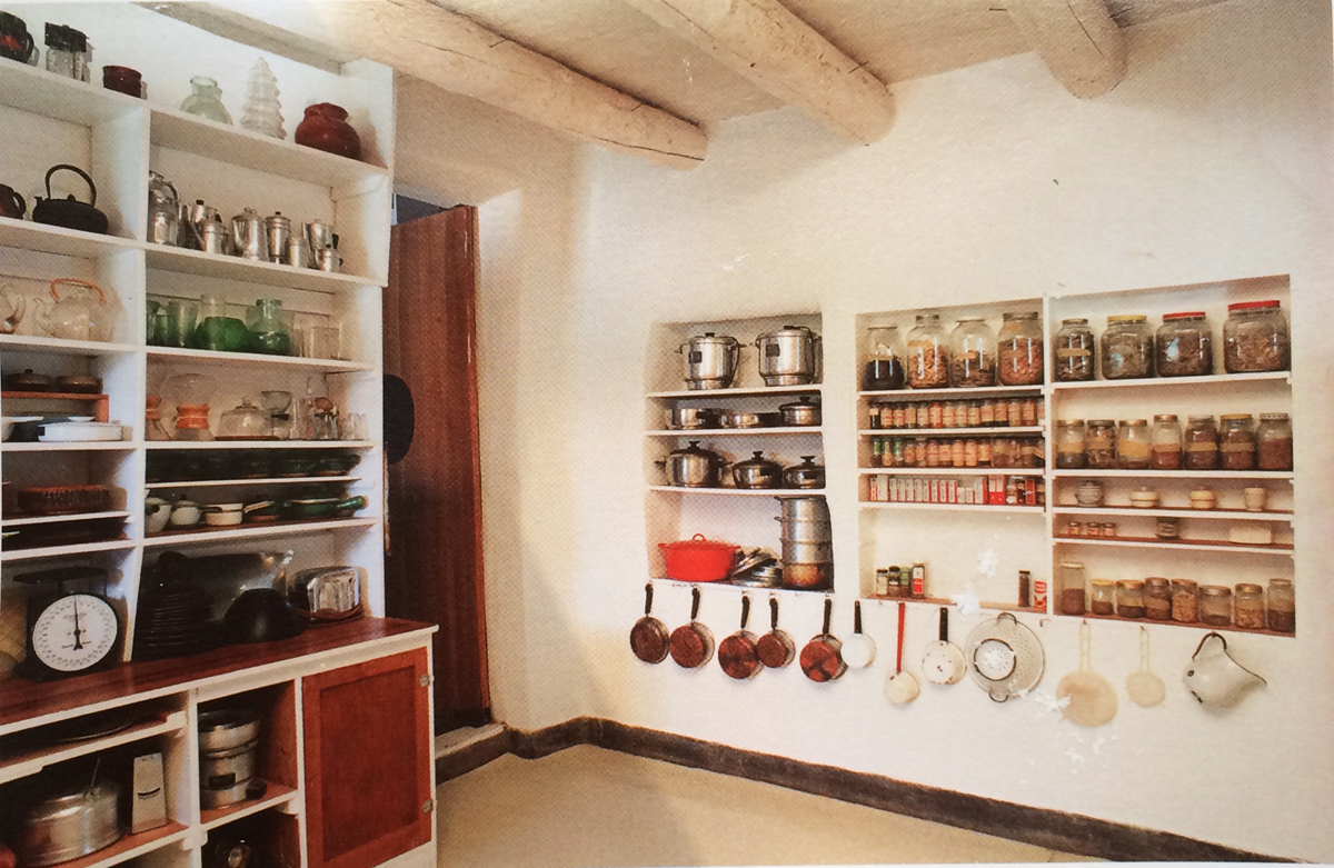 Georgia O'Keefe's Kitchen, photo by Herbert Lotz