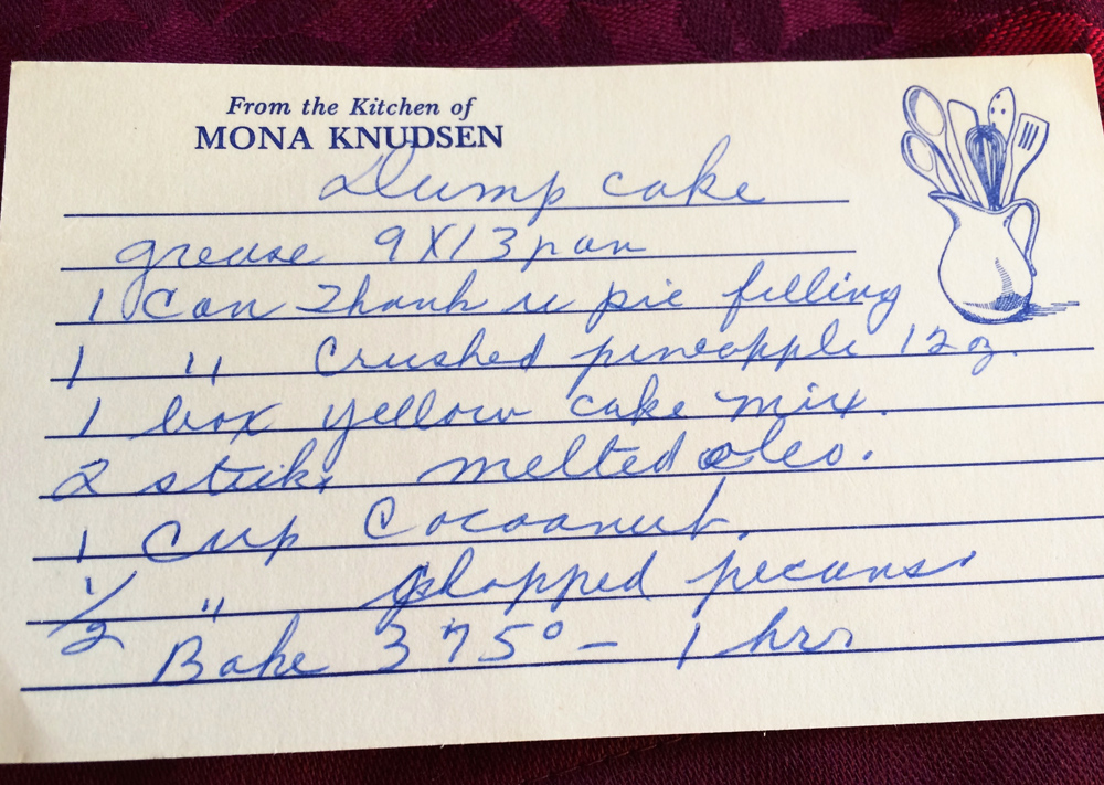 From Mother-in-law's recipe box.