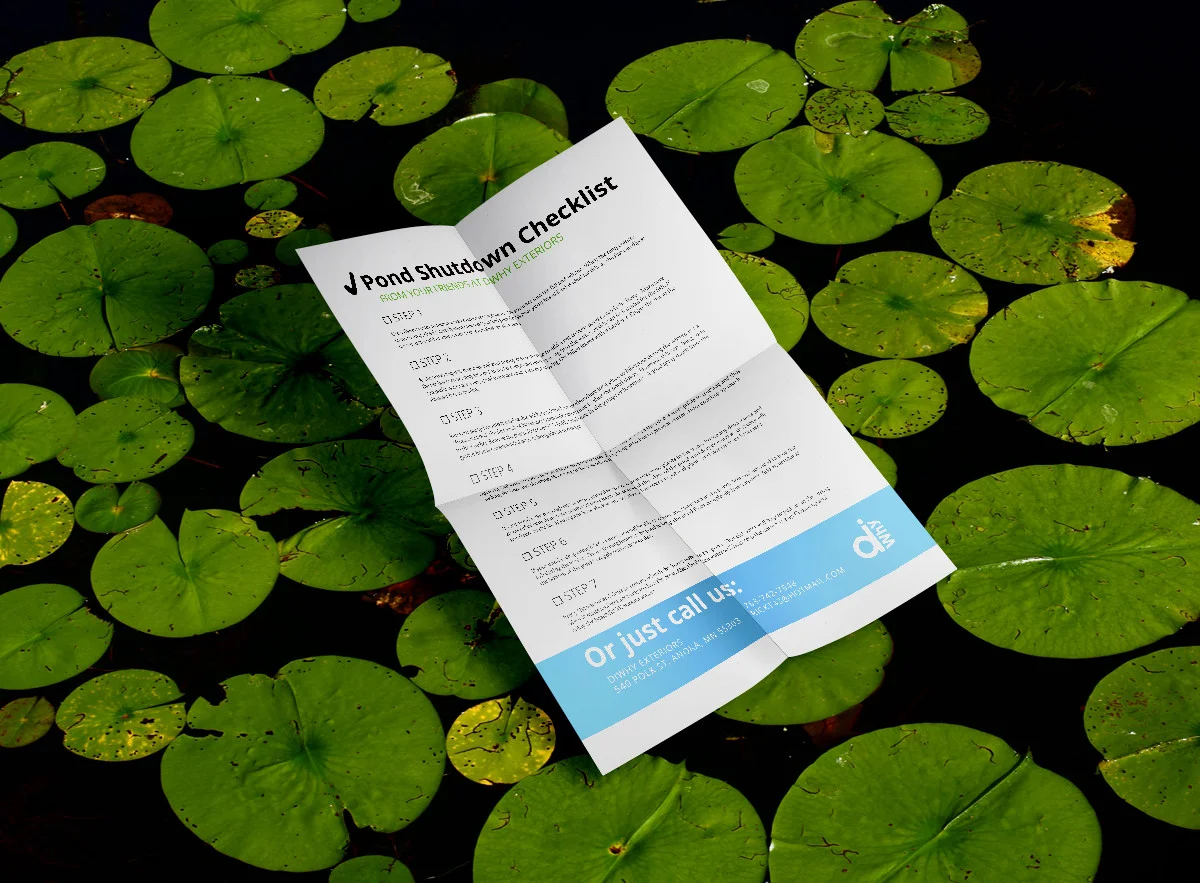 7 steps to shut down your backyard pond for a Minnesota winter