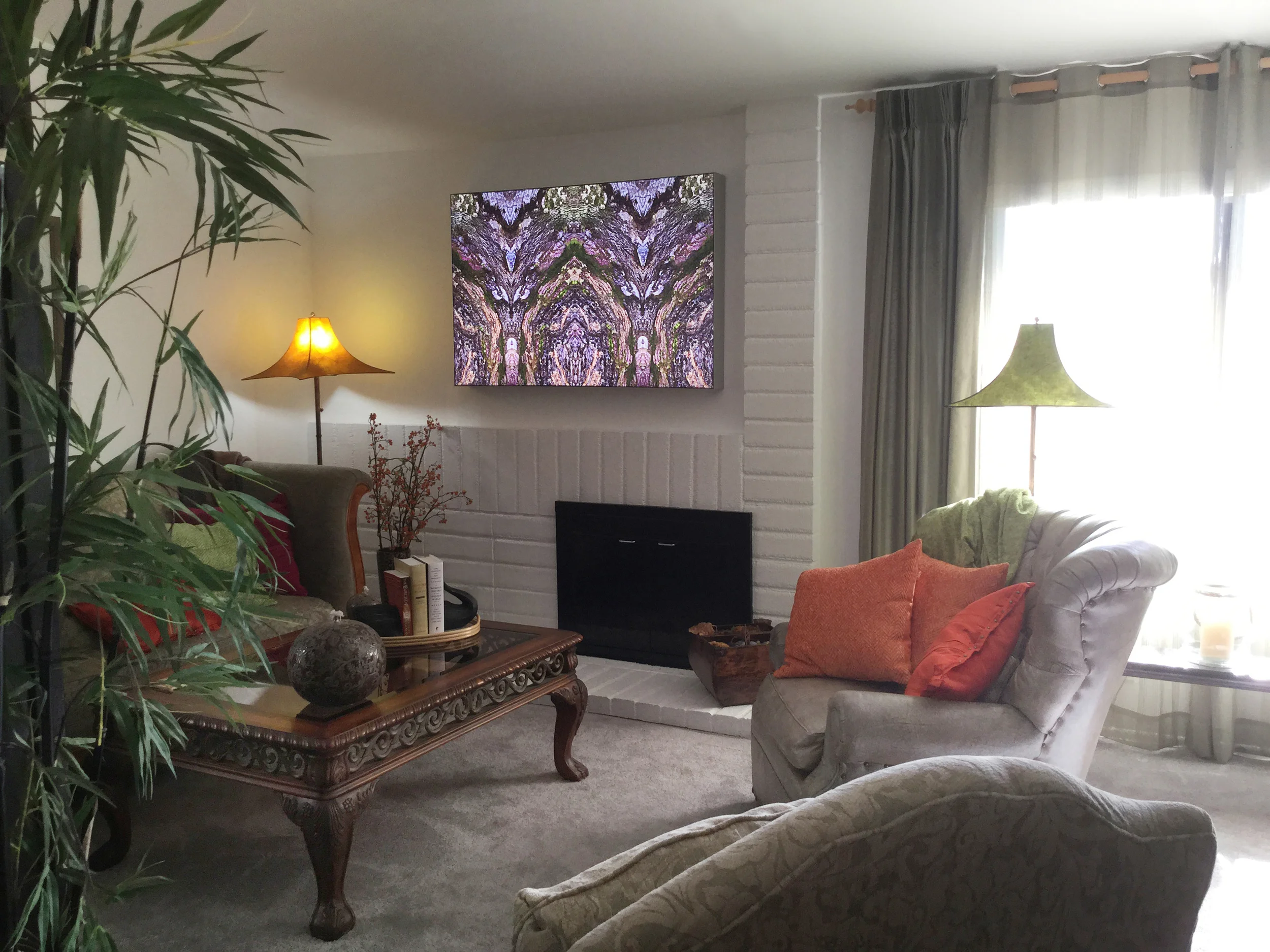Print on LED mount. Art and Photo credit Nathalie Tierce