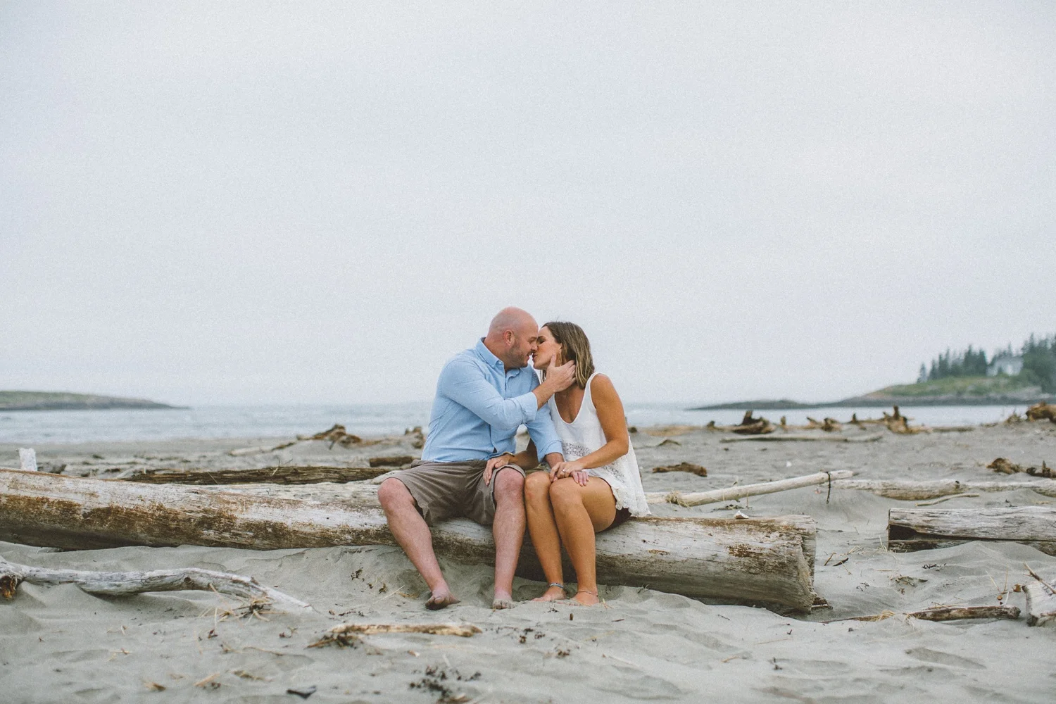Popham Beach Maine Wedding Photographer / Anniversary Shoot
