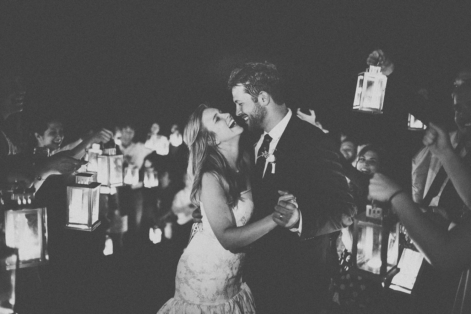 Fine Art Maine Wedding Photographer Sparkler Exit