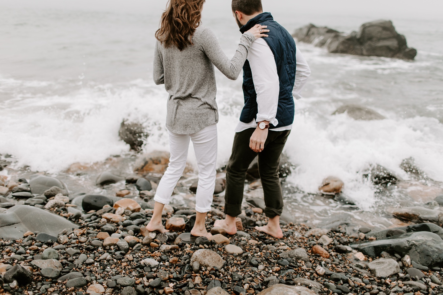 Ogunquit Maine Engagement photographer Beach Location