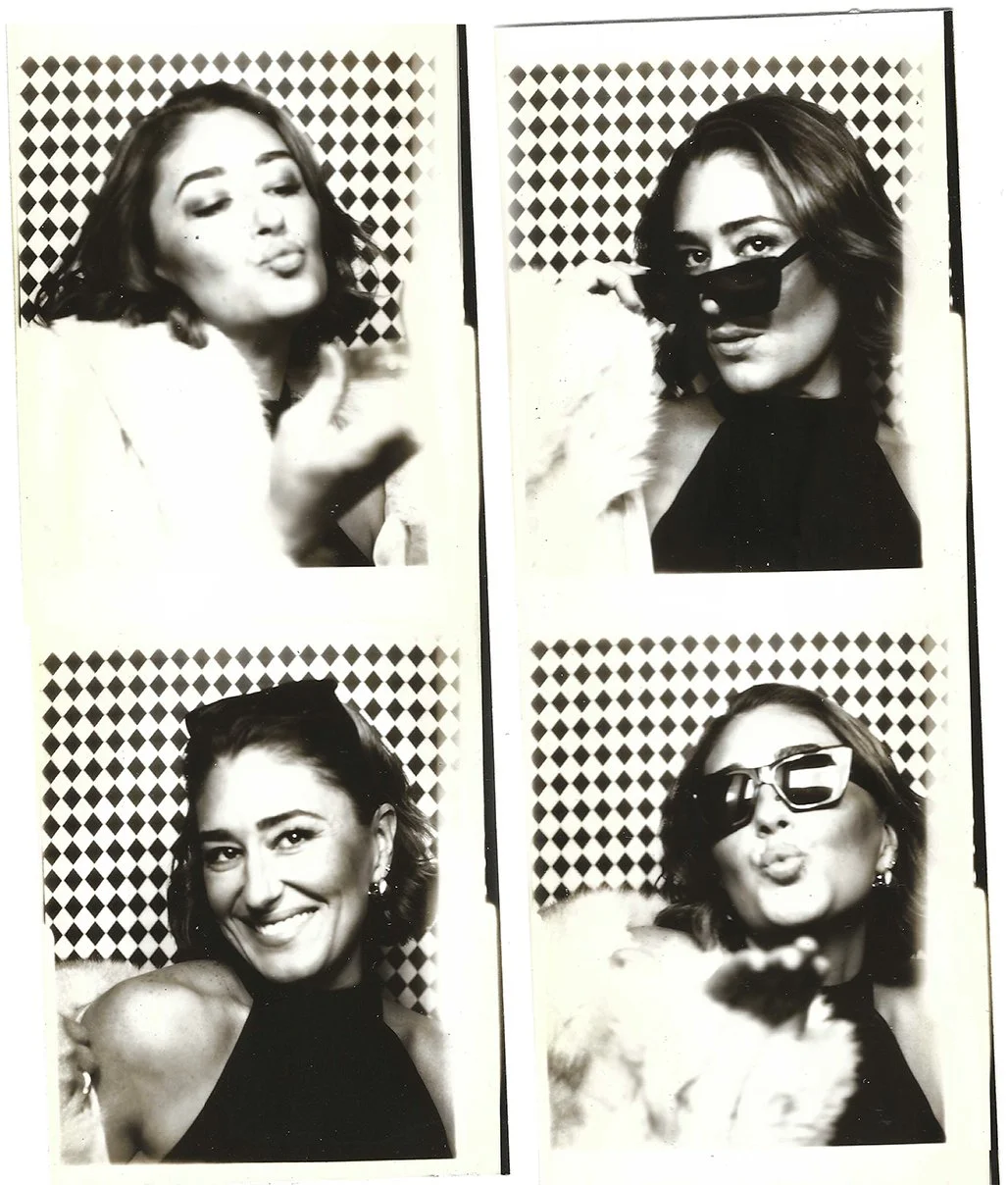 a photobooth picture of jamie mercurio