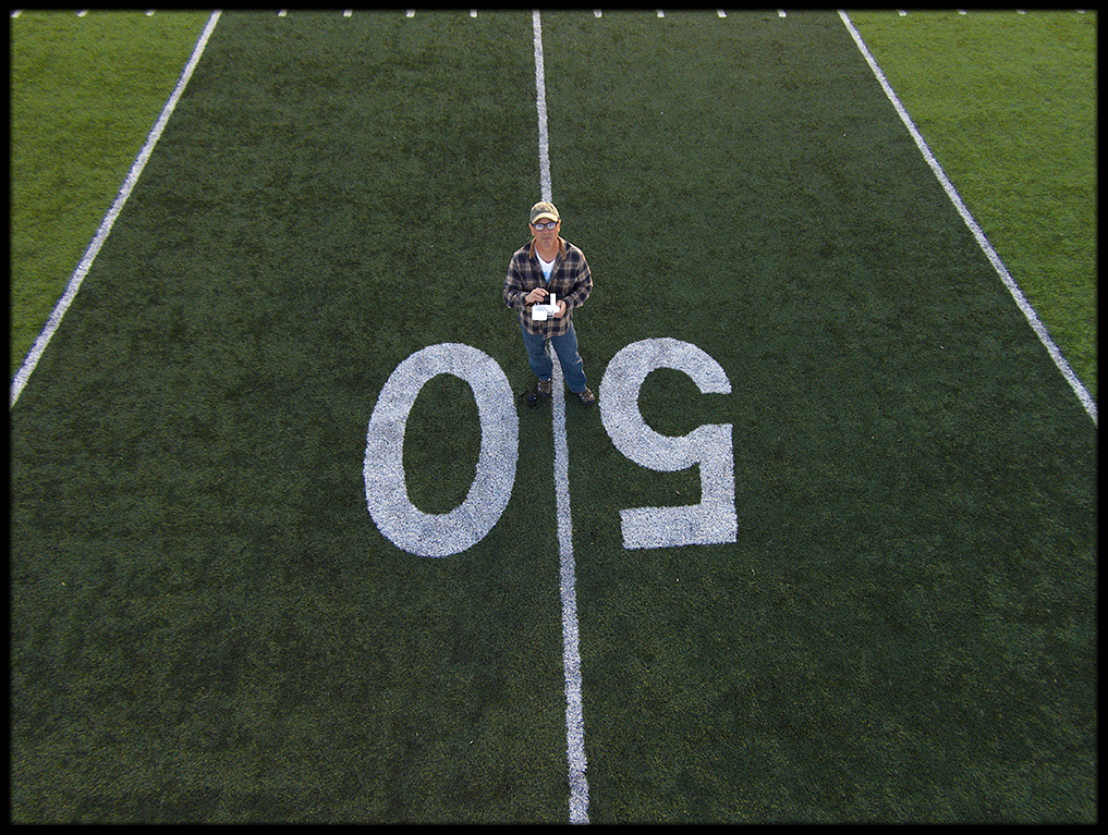 Powell High School 50-yard-line.