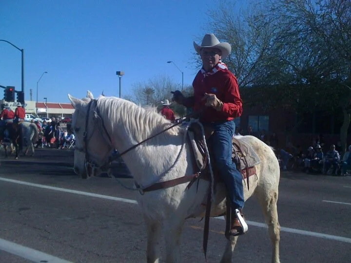 Riding in the Parada del Sol 