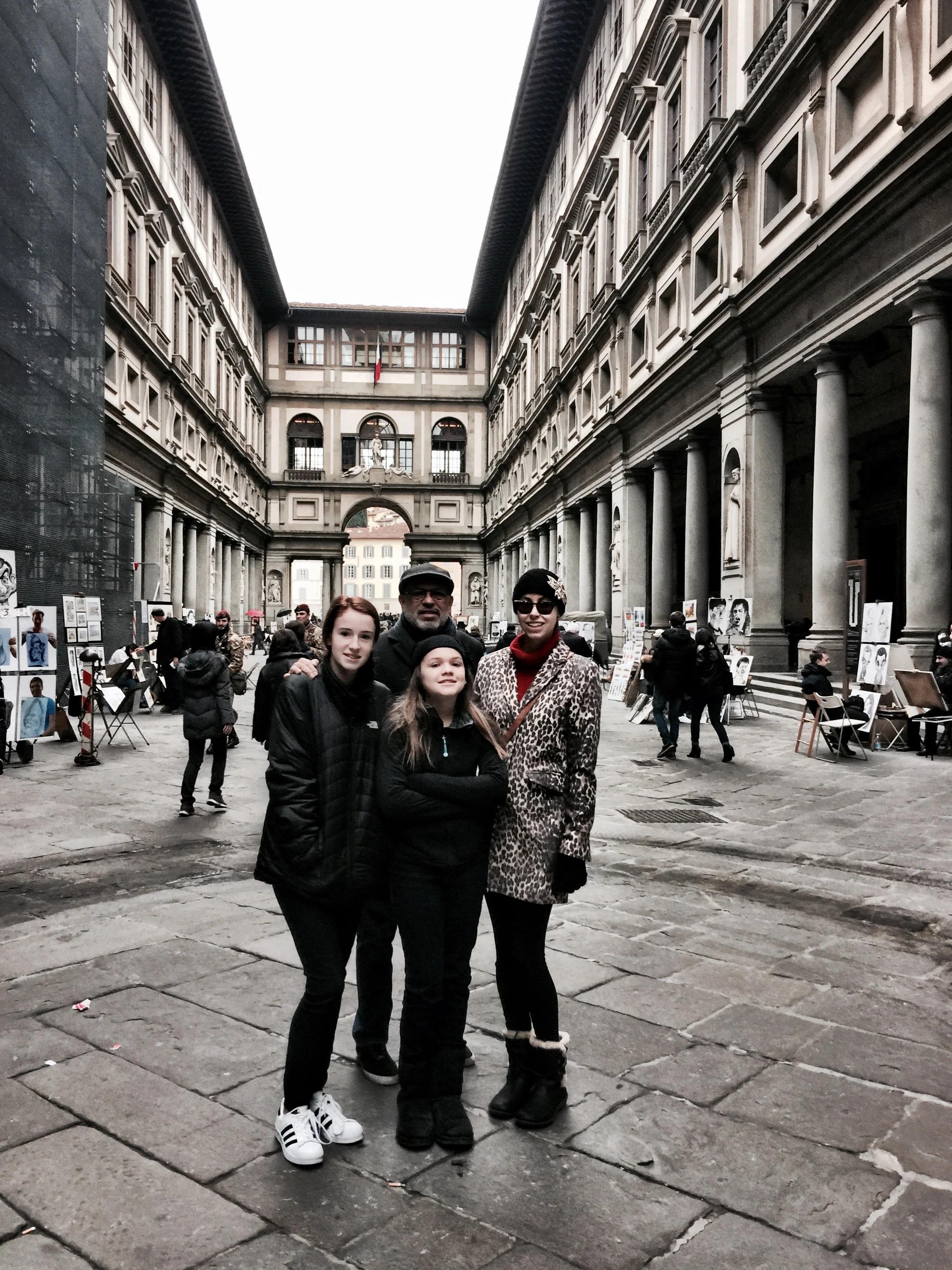 Me and my girls in Florence - New Years 2016