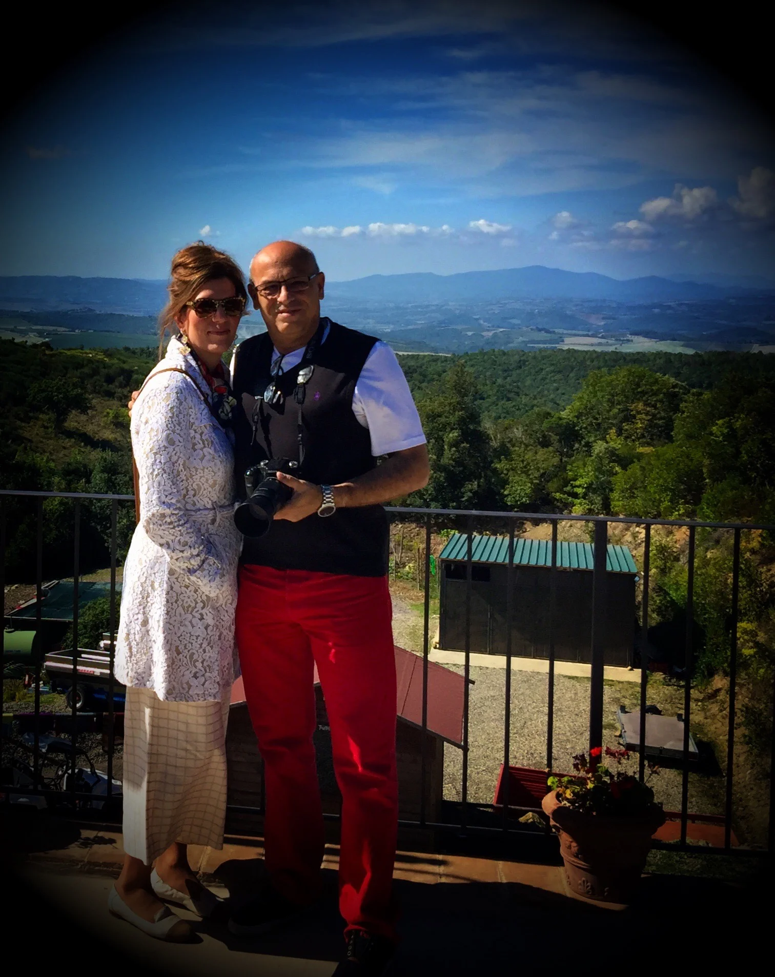 Isabel and Mark at the Poggio Rubino Winery - Montalcino, Tuscany Sept 2015