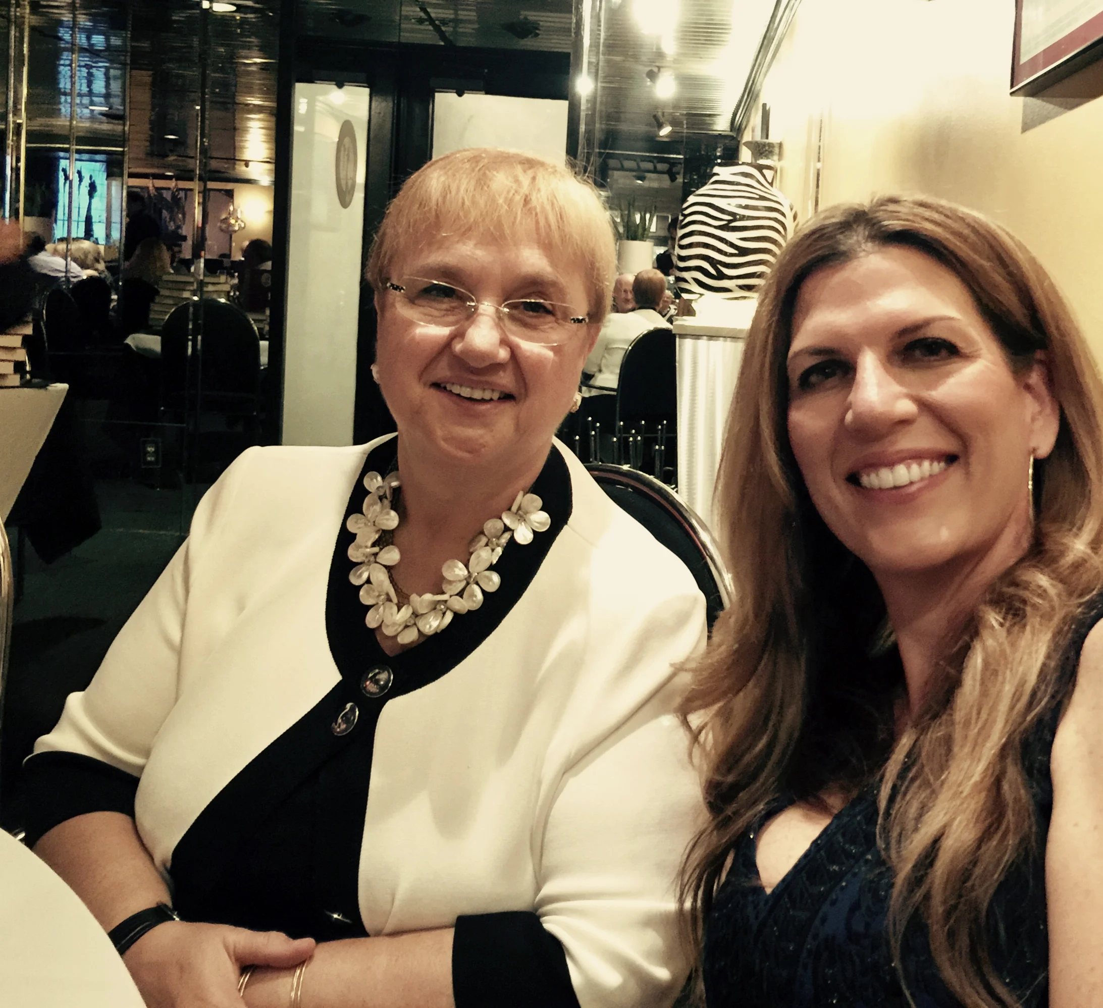 Lidia Bastianich and Isabel at Avanti's