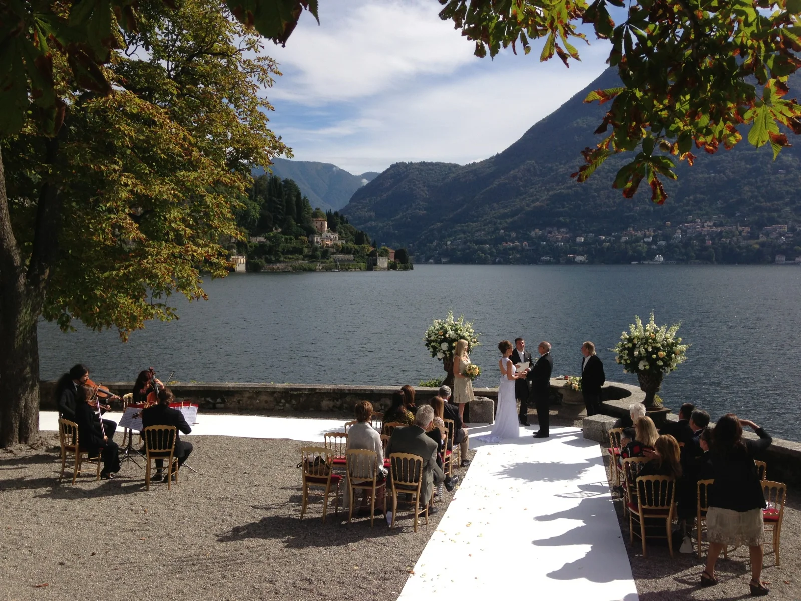 Wedding day on Lake Como - September 16, 2013