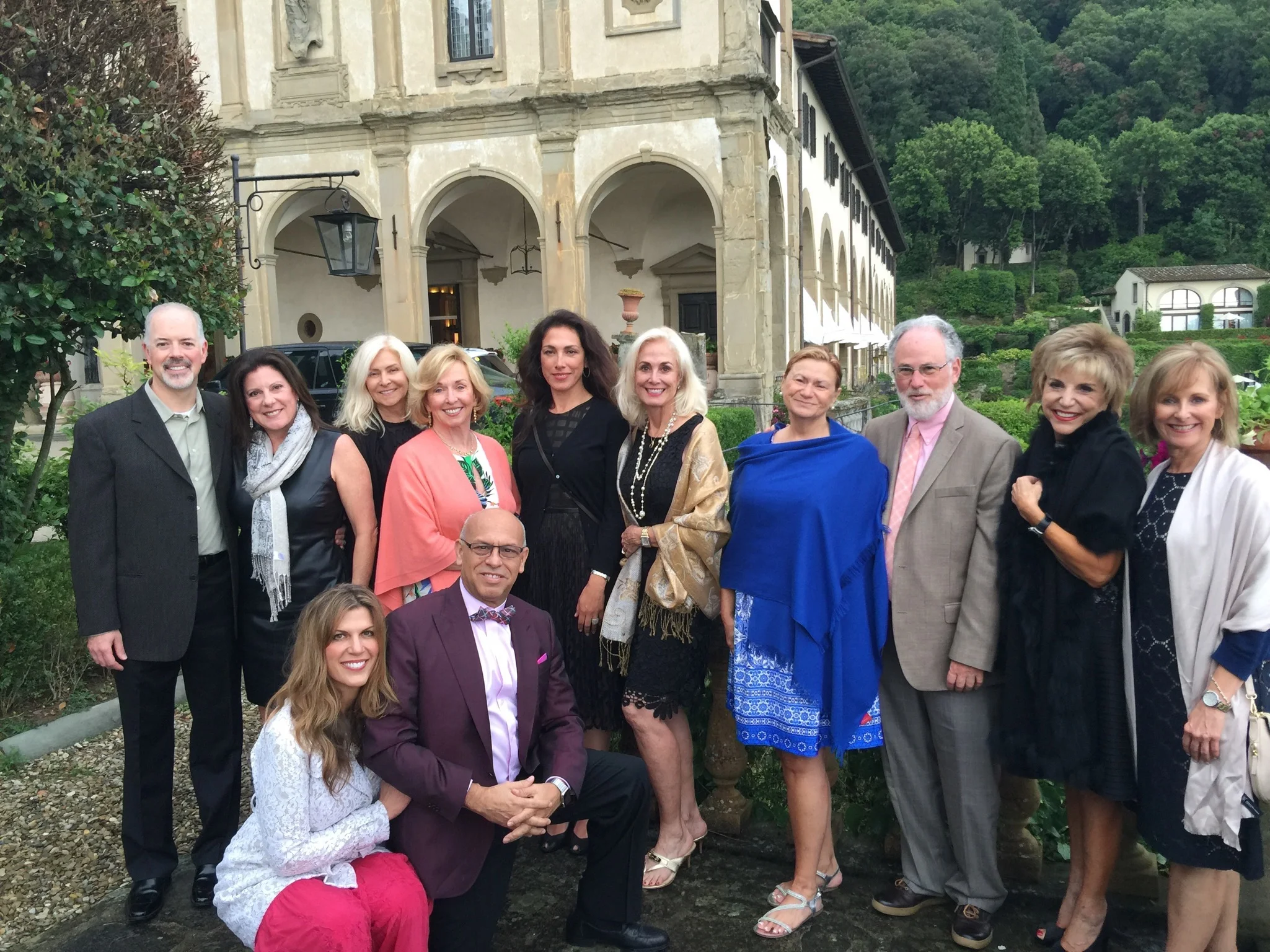 Our June 2016 Candelaria Design Tour Italy Travelers at the Villa San Michele