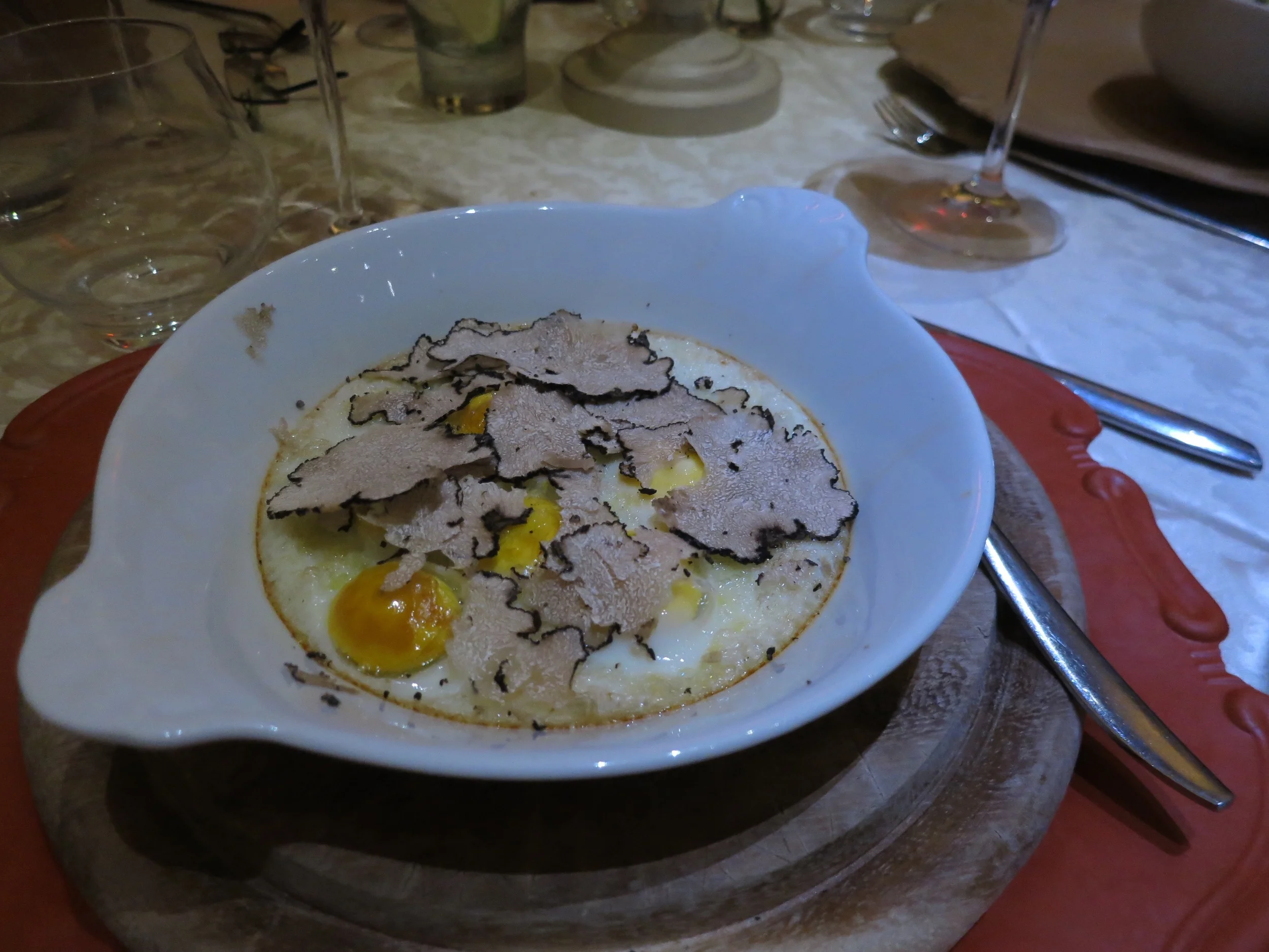 Truffled quail eggs 