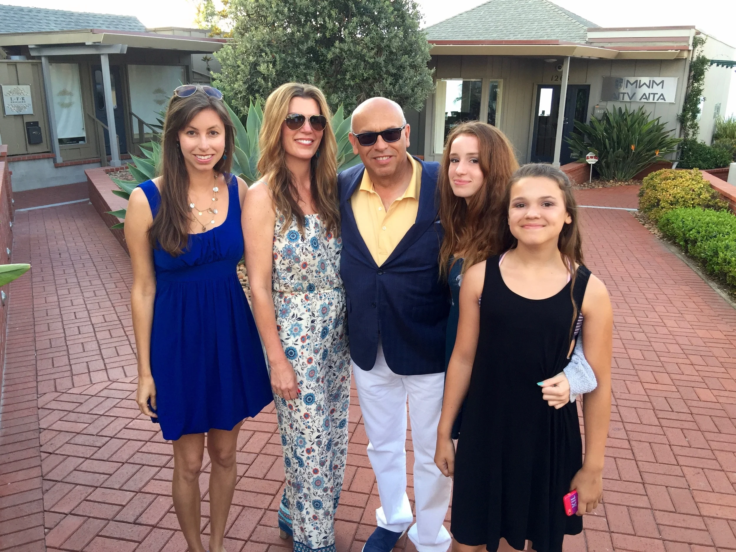 Tiffany, Isabel, MC, Bella and Sophia at Eddie V's.