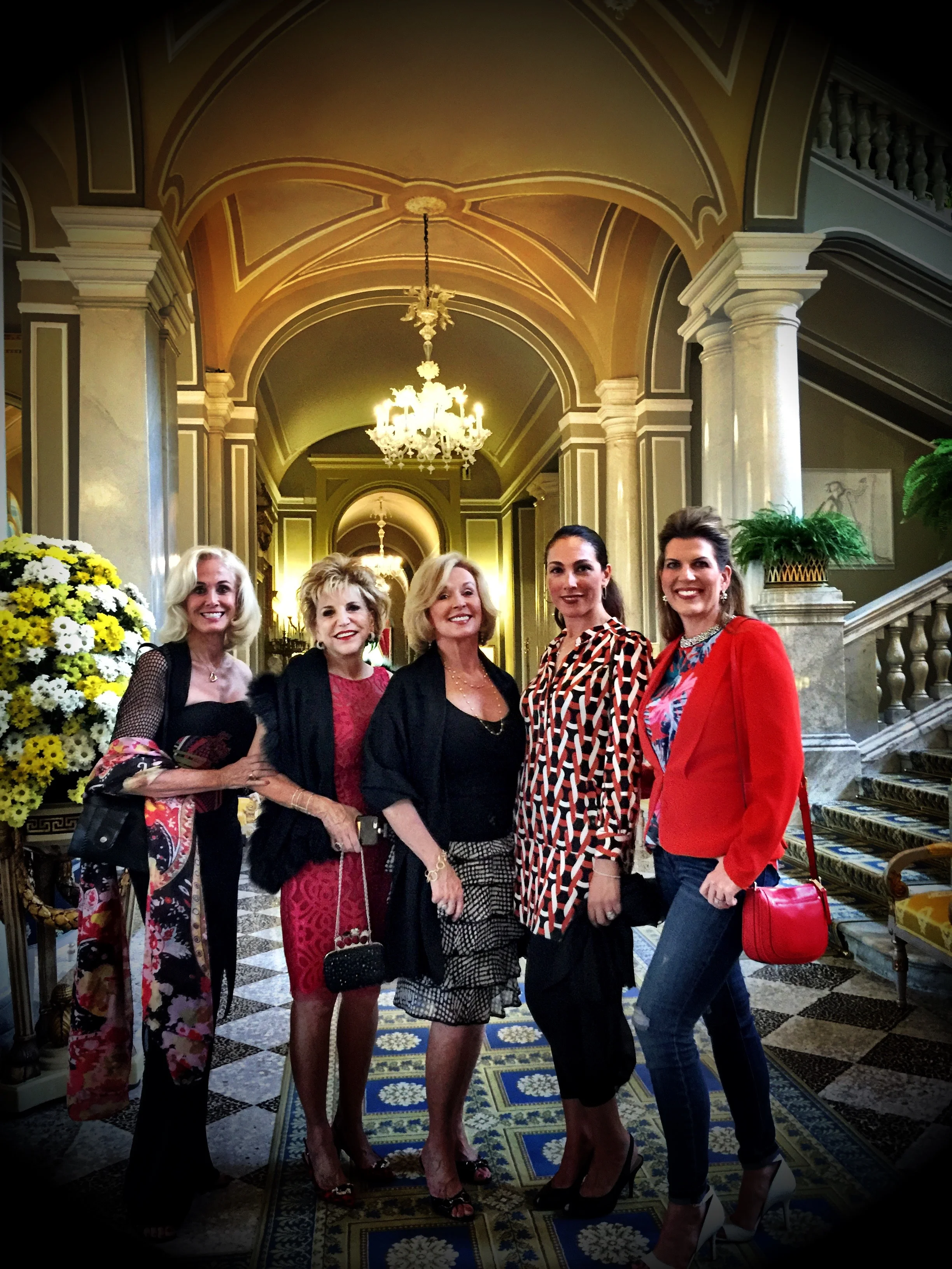 The ladies at Villa d'Este