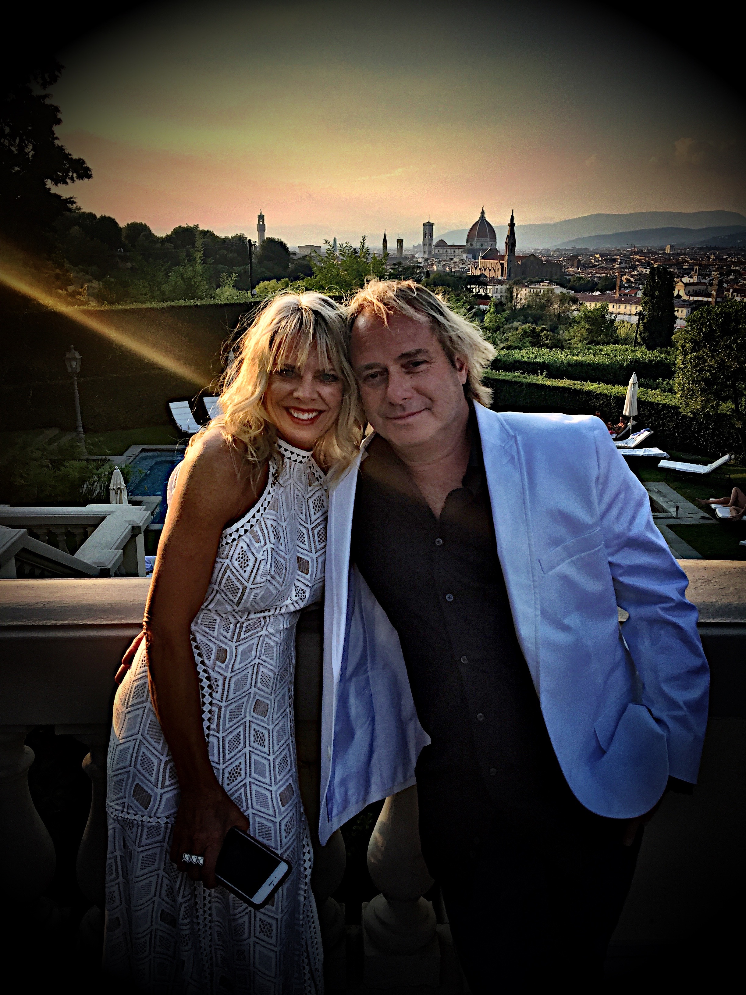 Michelle Watts and Walter Spitz at the Villa La Vedetta