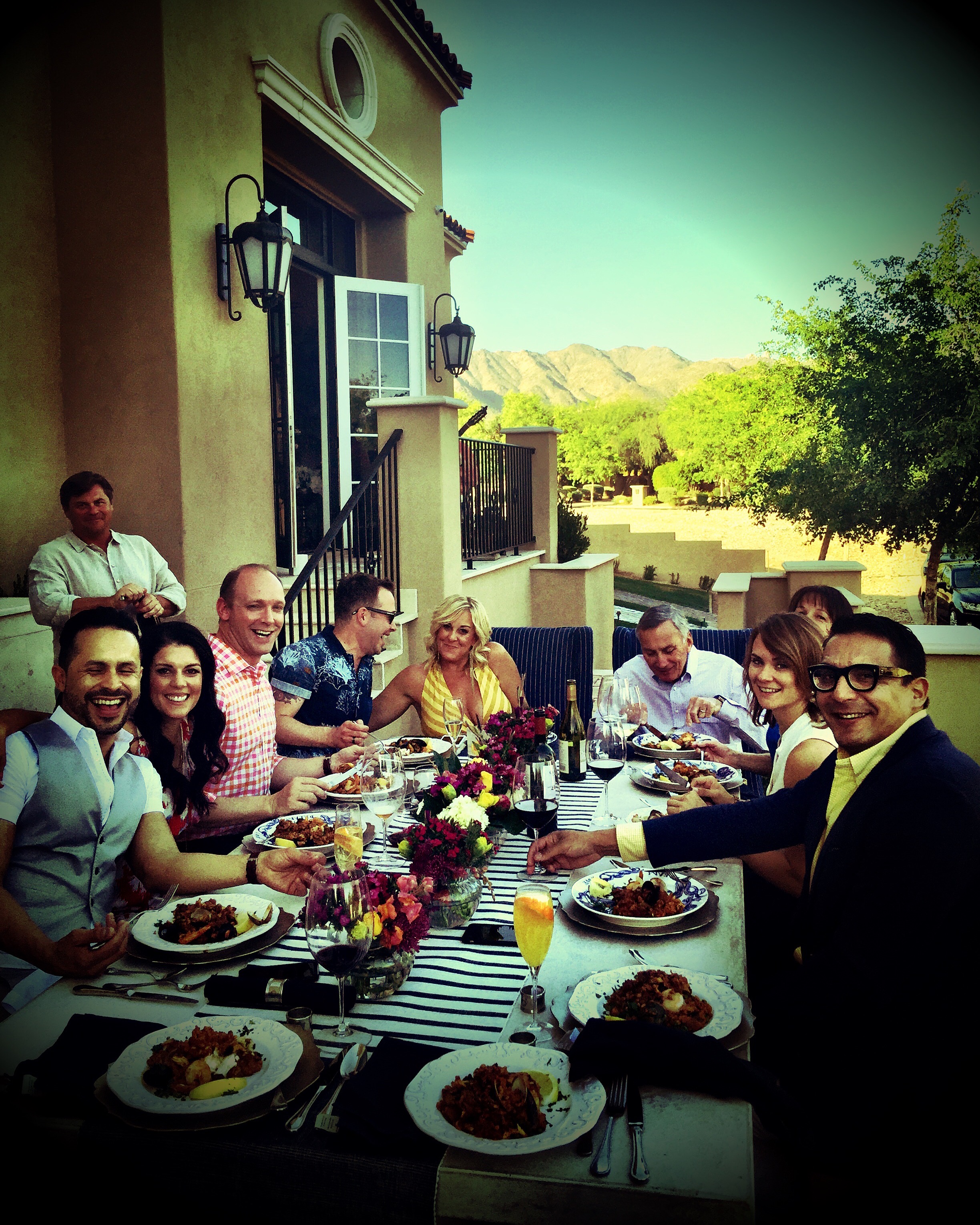 Housewarming party - enjoying my Paella!