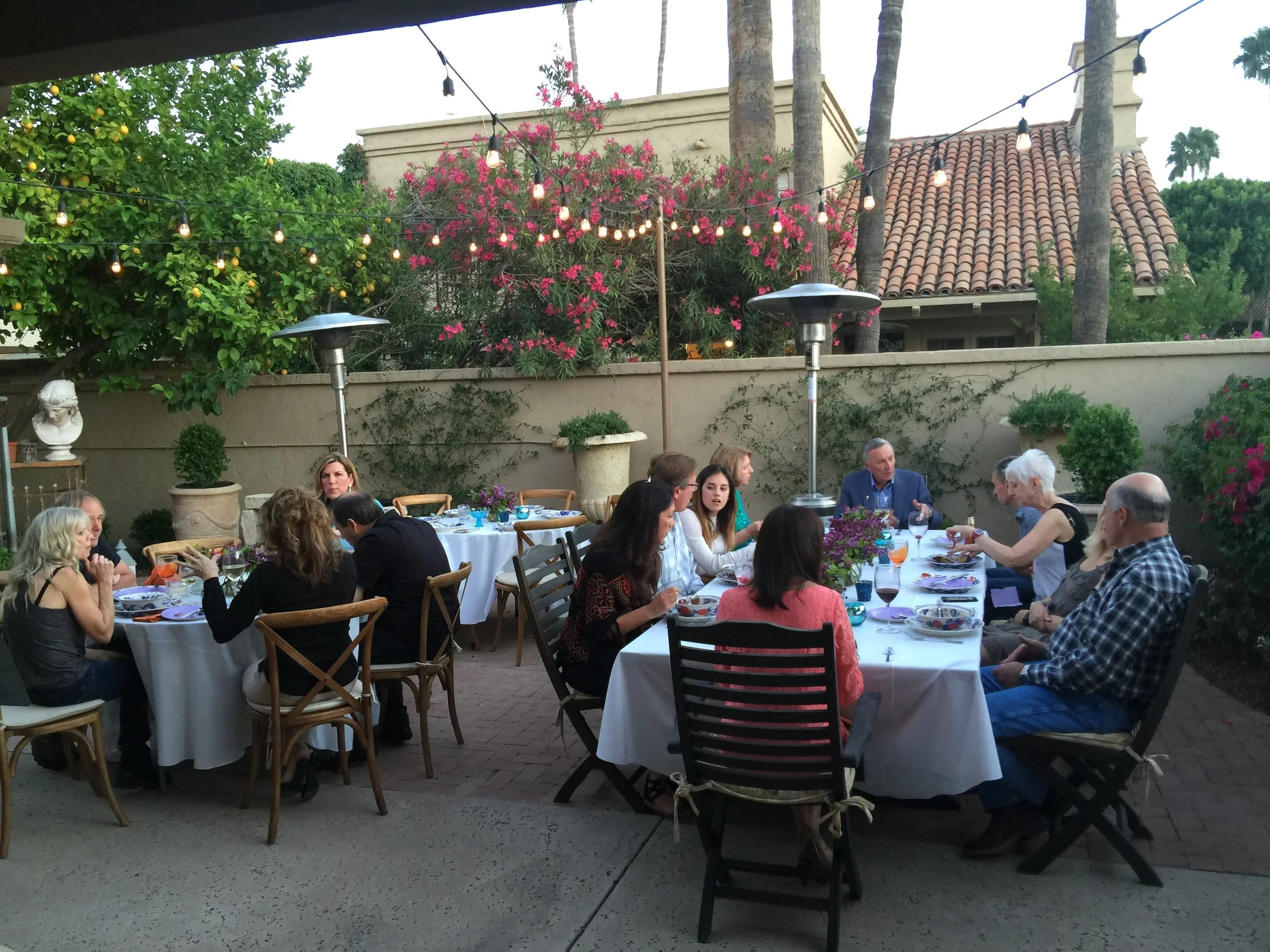Back patio at Casa Candelaria