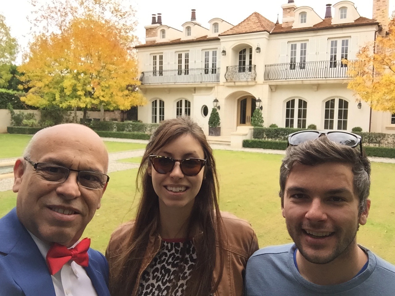 MC, daughter Tiffany, and her boyfriend Josh touring some of Dad's work!