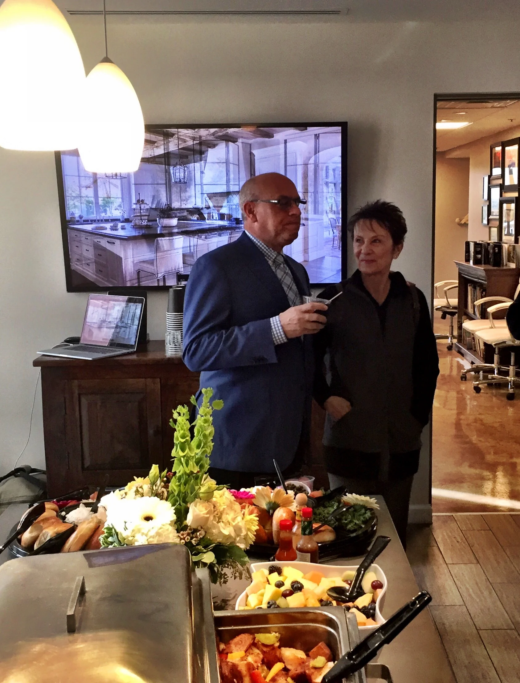 MC with the lovely Dianne Kleber at our 35 year celebration party!