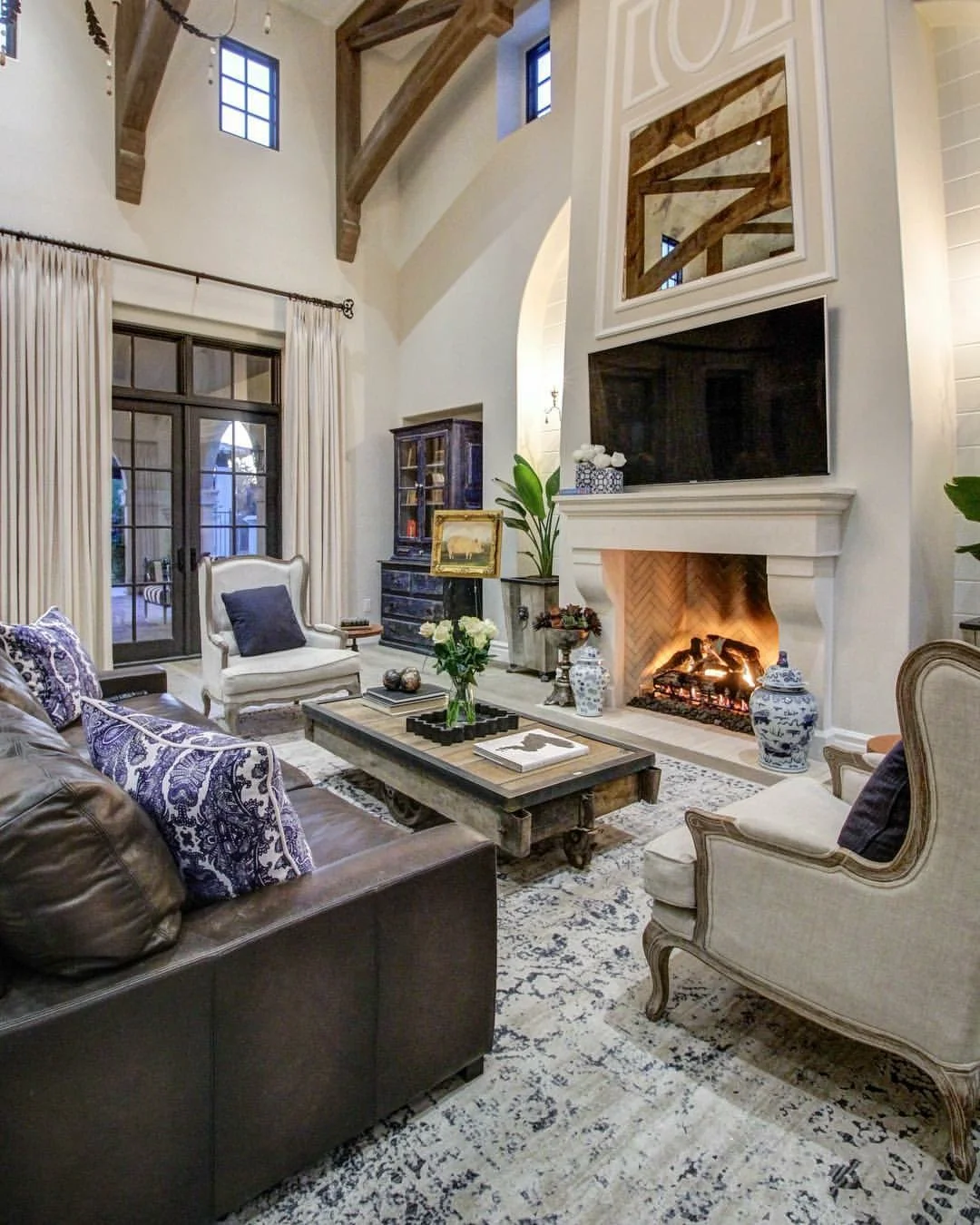 Great Room makeover on this Candelaria Design and Earth and Images home in Chandler