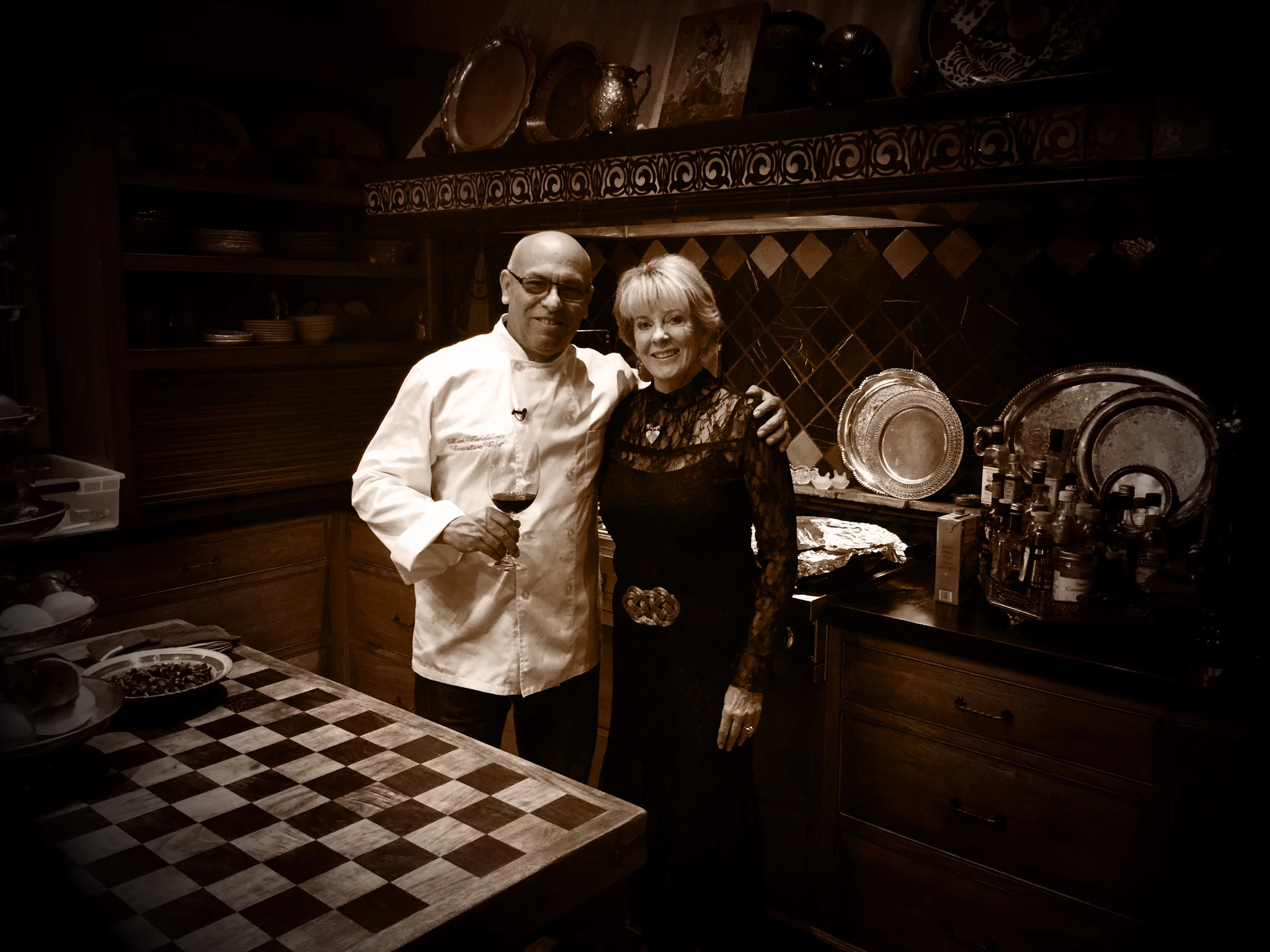 MC and client/friend Sue Ross in her fabulous Kitchen