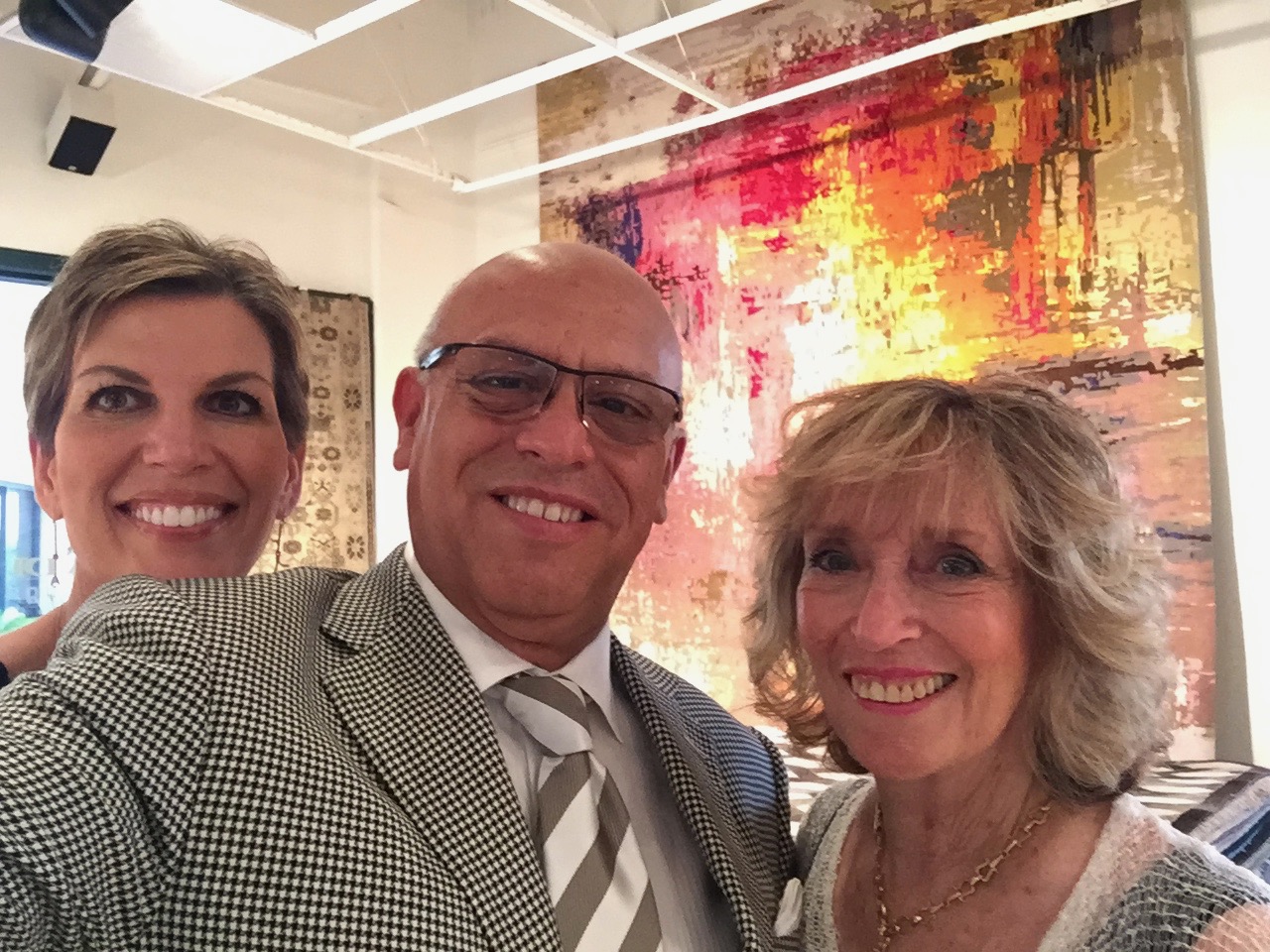 Isabel, MC and client, Phyllis Lerner