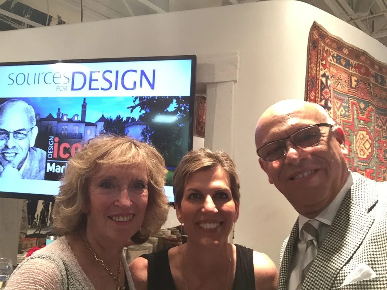 Phyllis, Isabel and MC at the Design Icon Event 2017