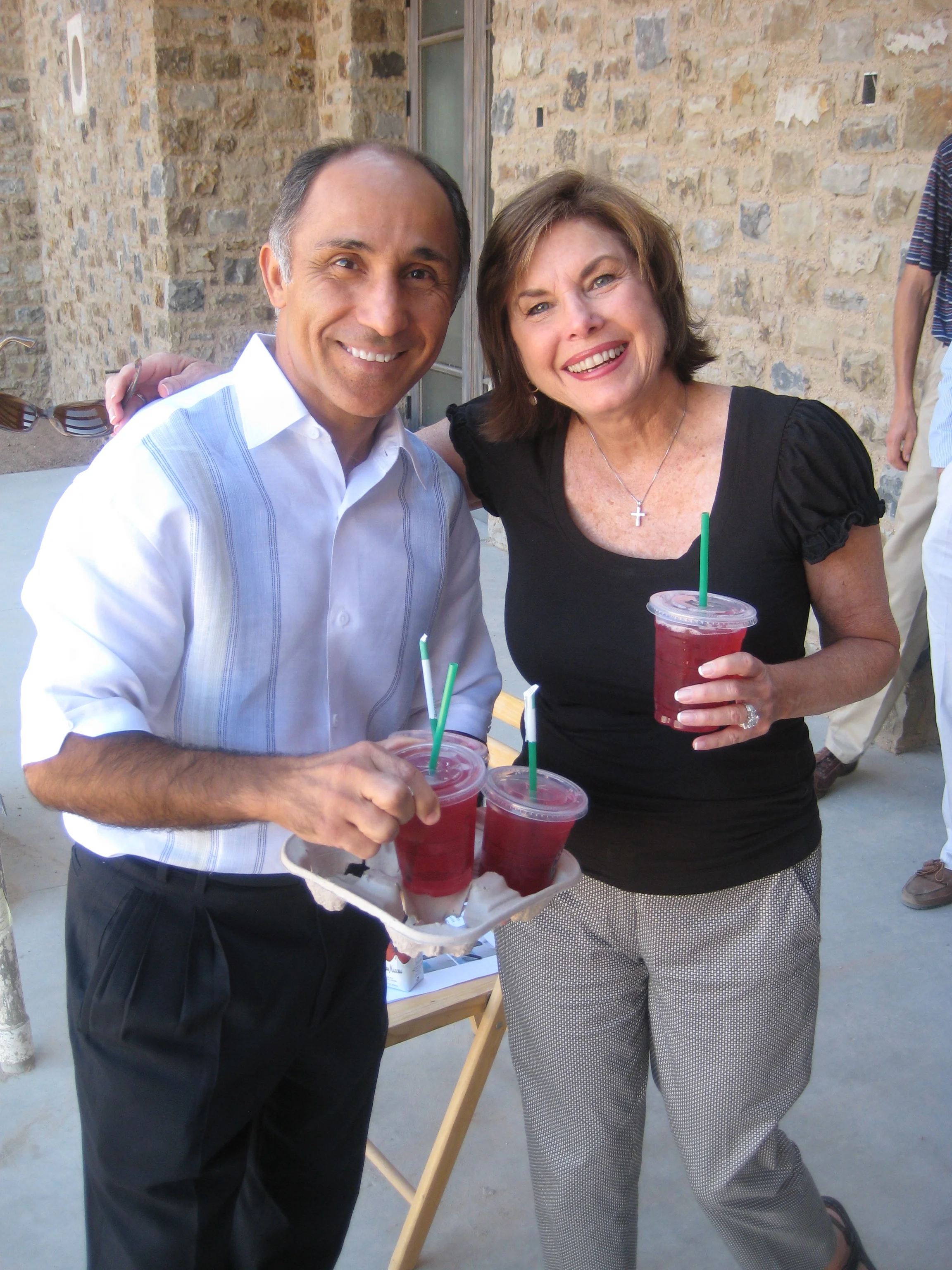 David Neishabori of AZADI with Nancy