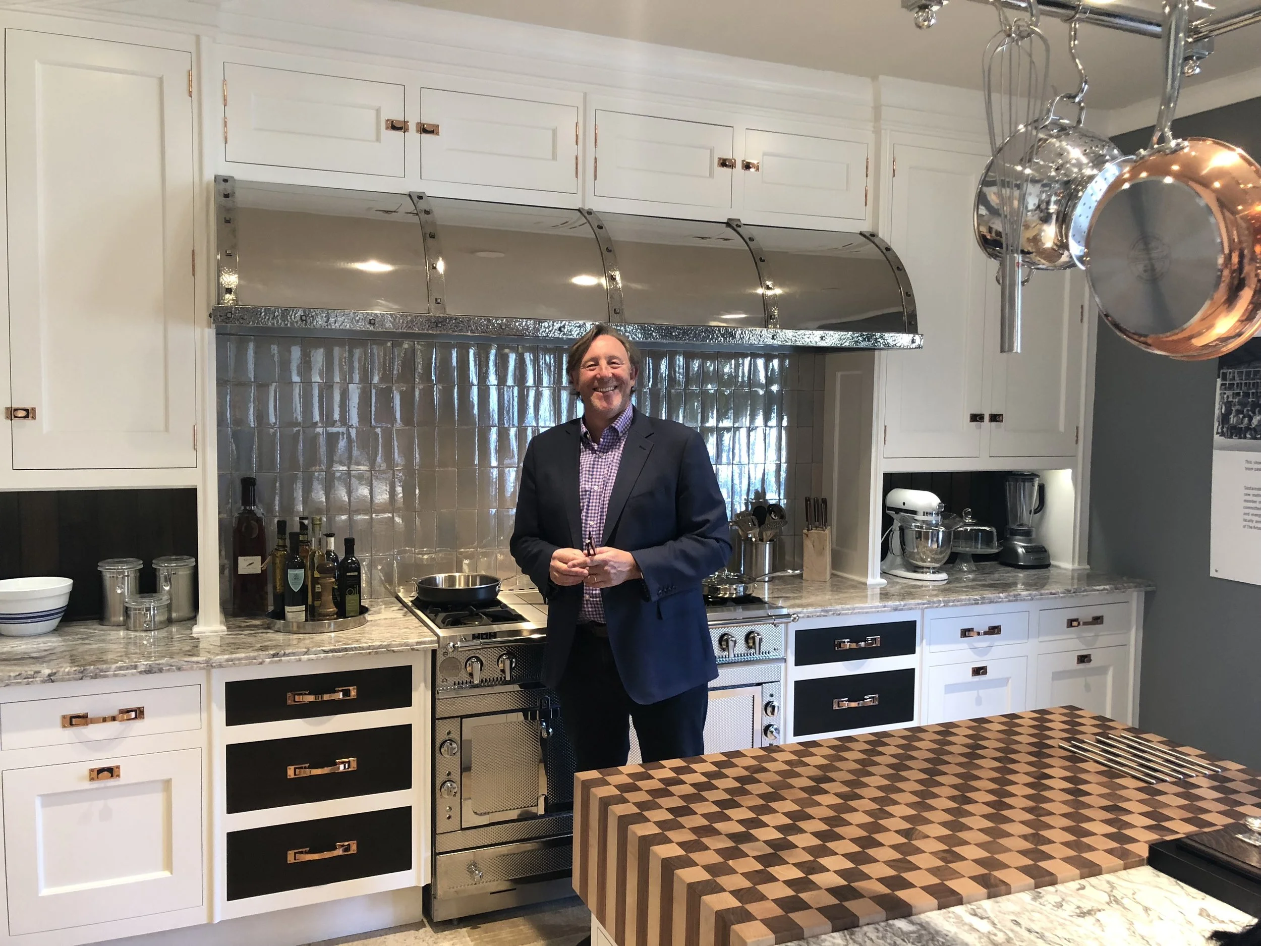 Christopher Peacock in his showroom in Greenwich, CT