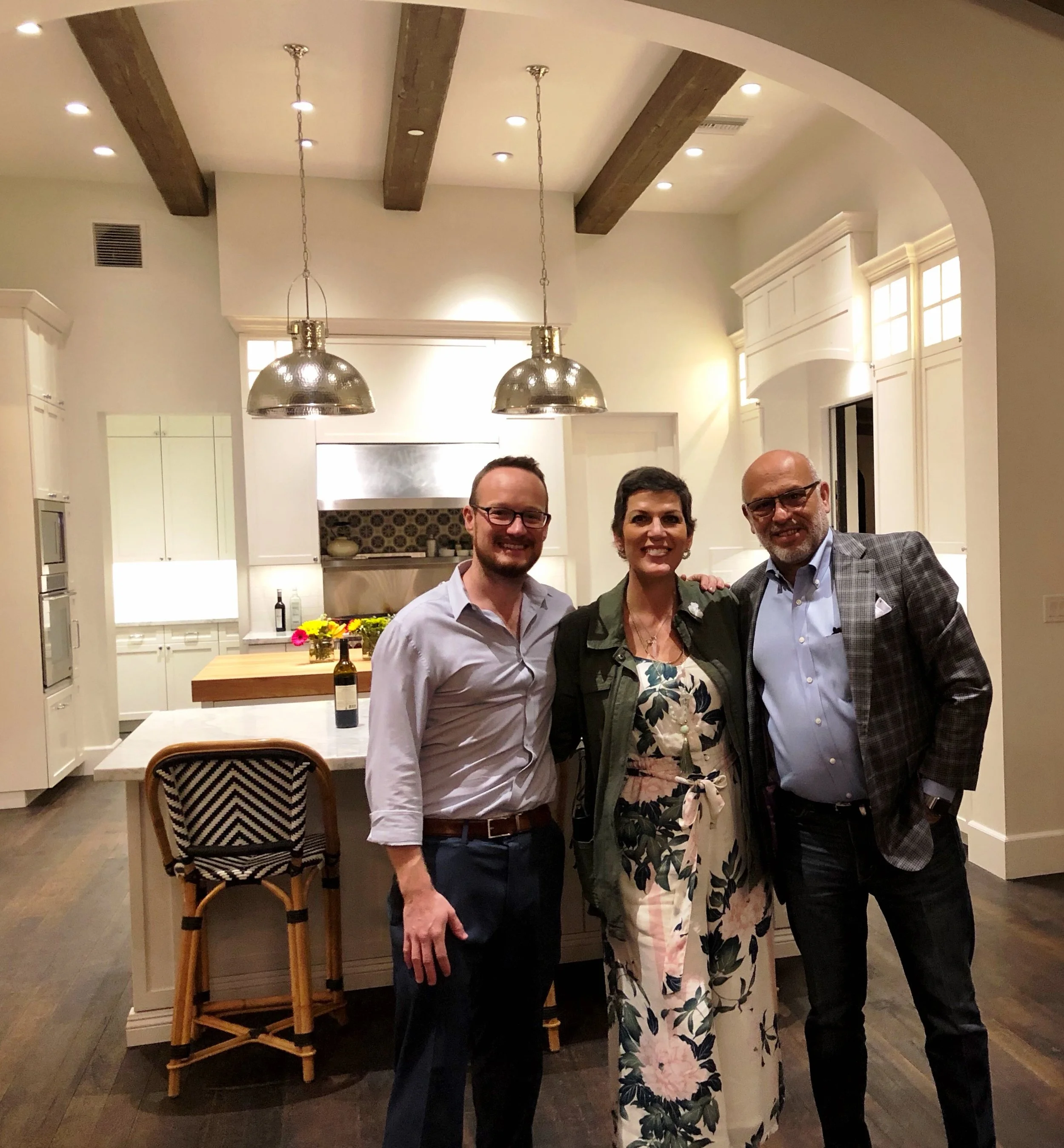 Project Manager, Damon Wake, Isabel and MC at our award winning project!