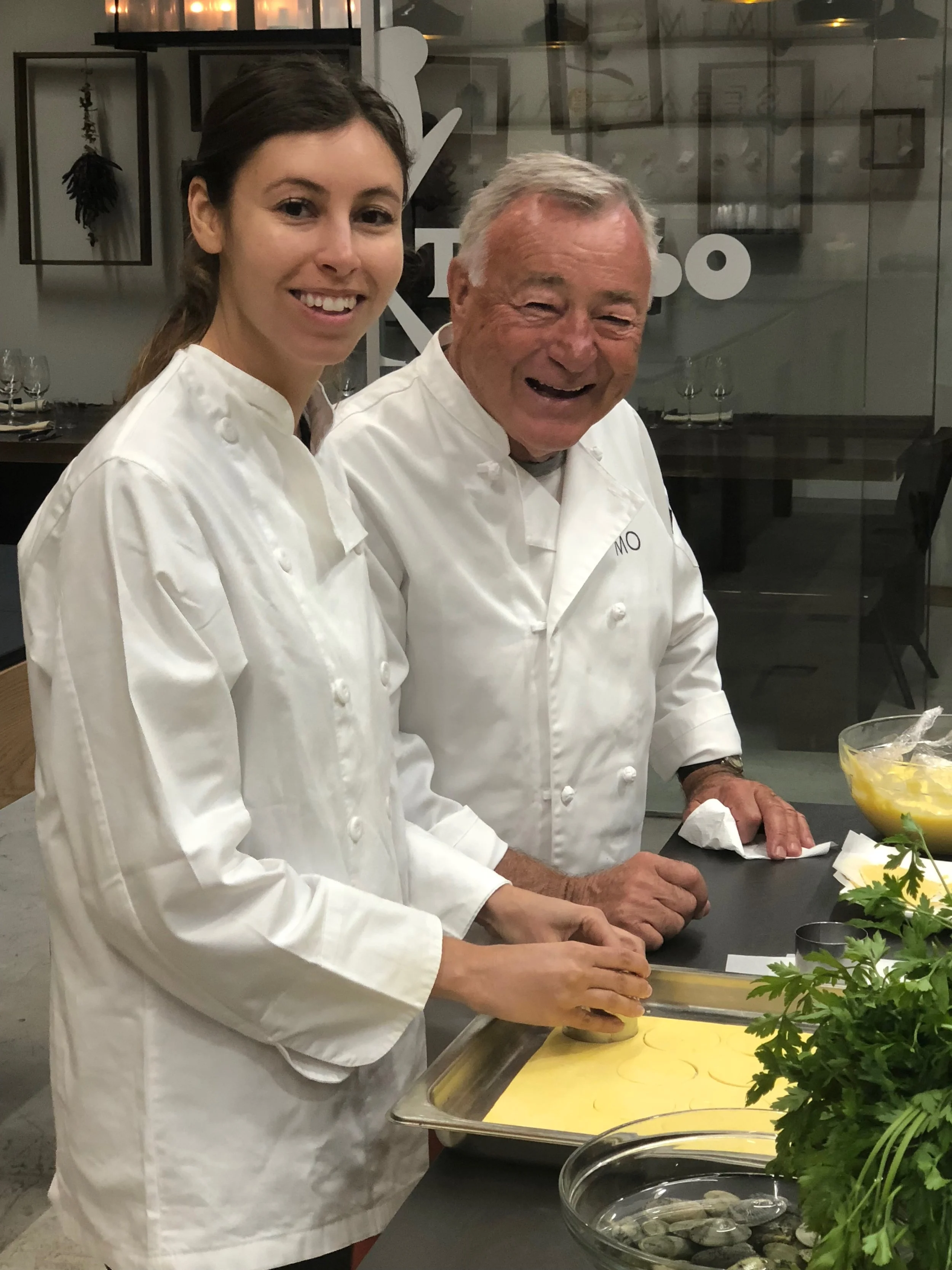 Tiffany and Bill Stankovic cooking away at Mimo.
