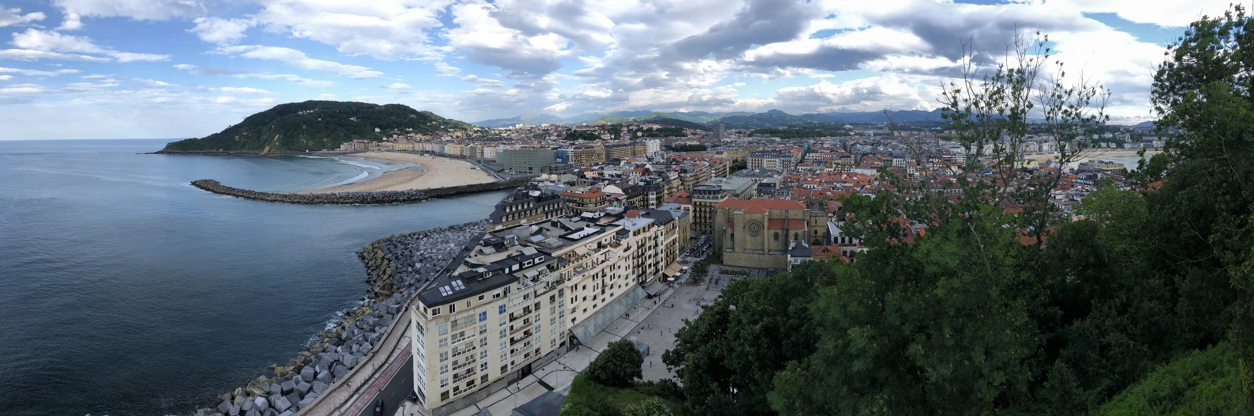 Beautiful view of San Sebastian