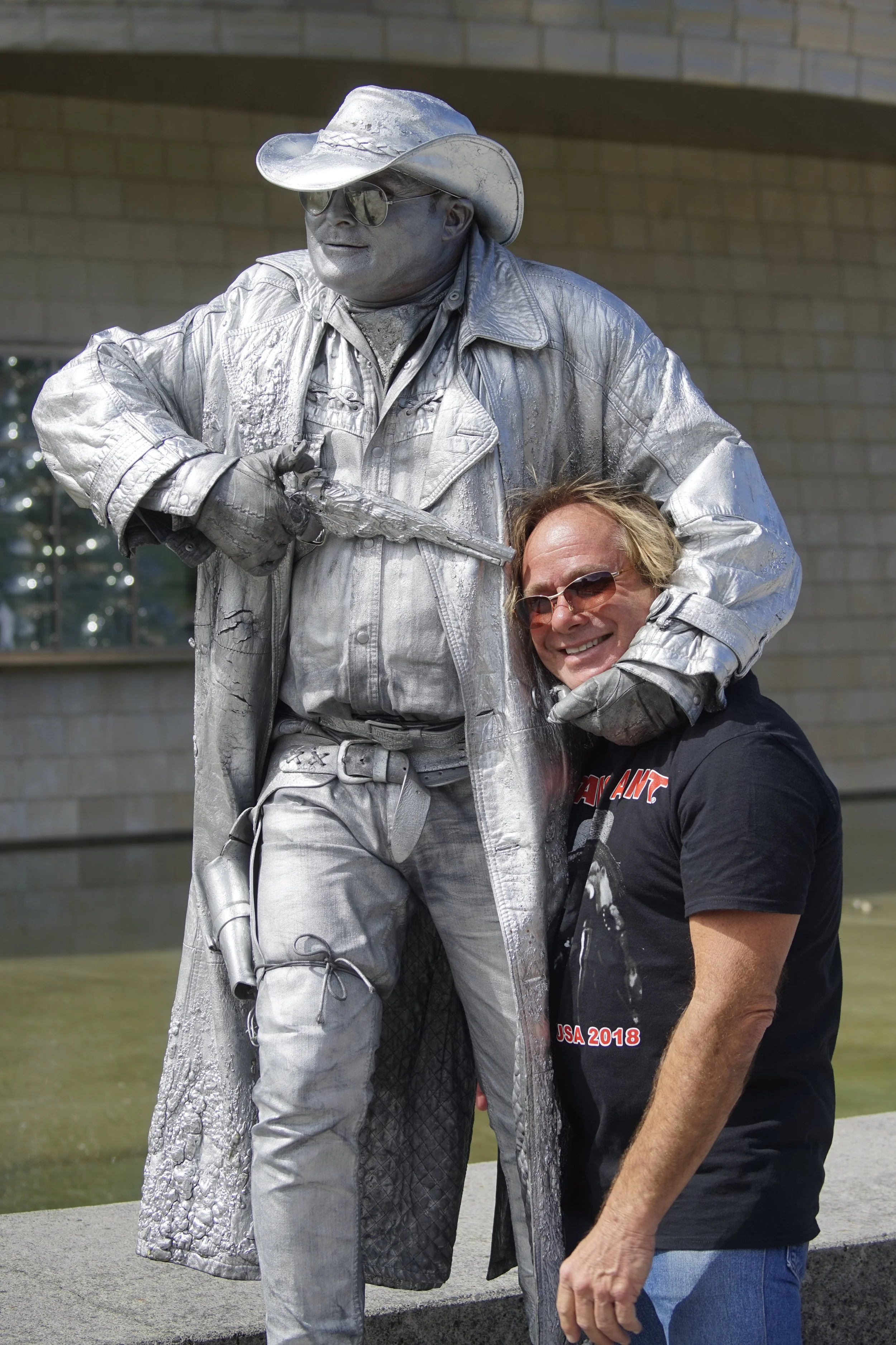 Having some fun with Wally in Bilboa