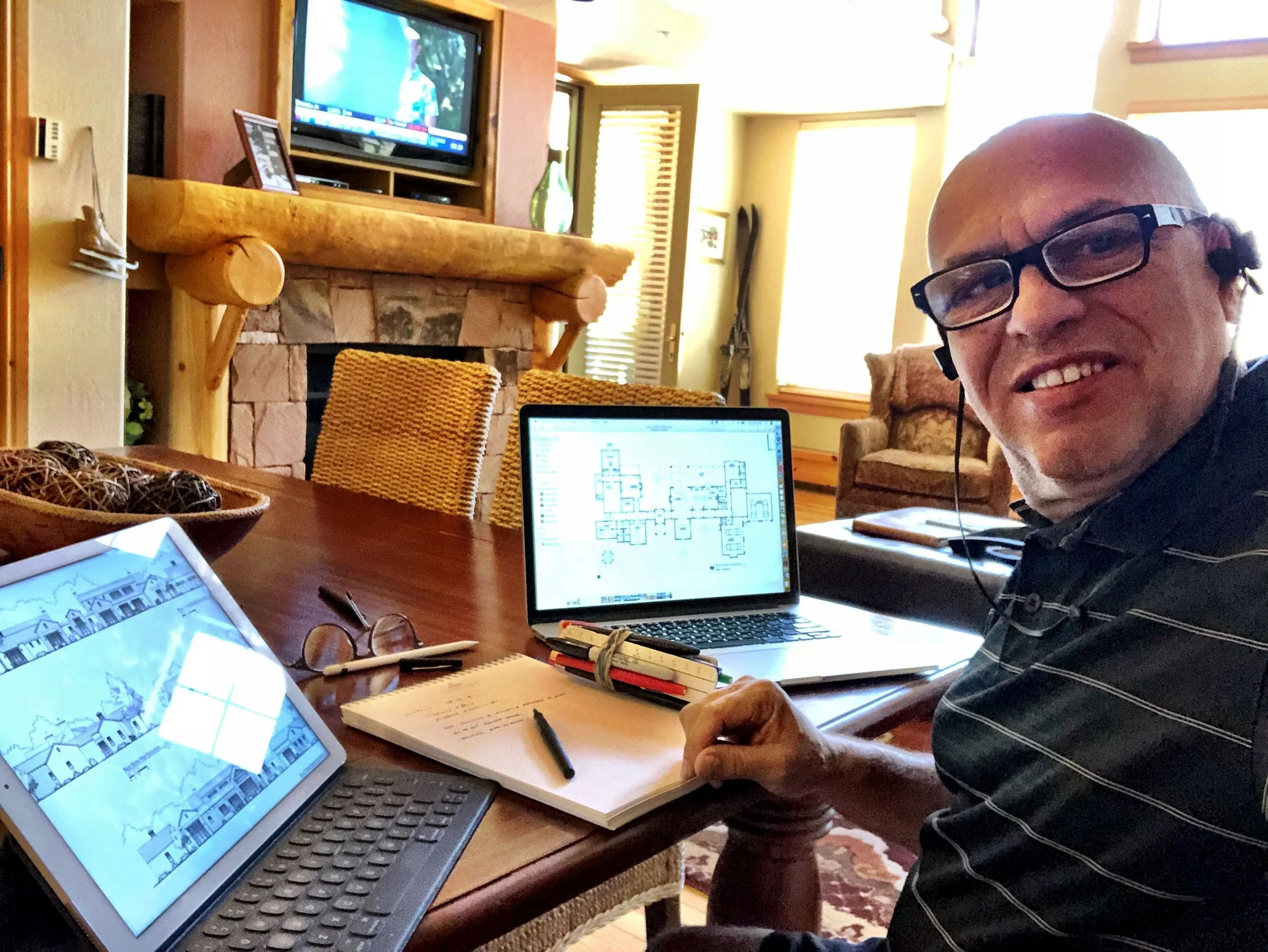 Cranking away on a GOTO meeting from my Deer Valley Headquarters - 2018