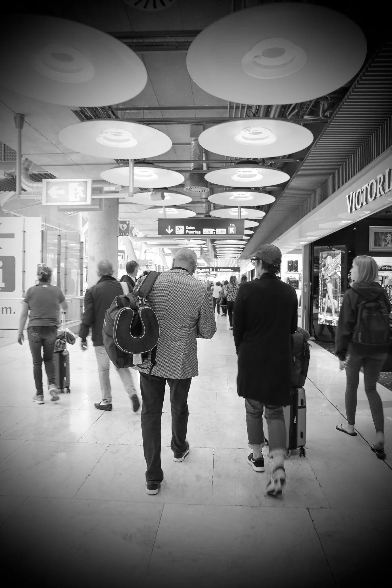 Traversing through the Madrid Airport 2018, Photo by Pearl Blossom Photography