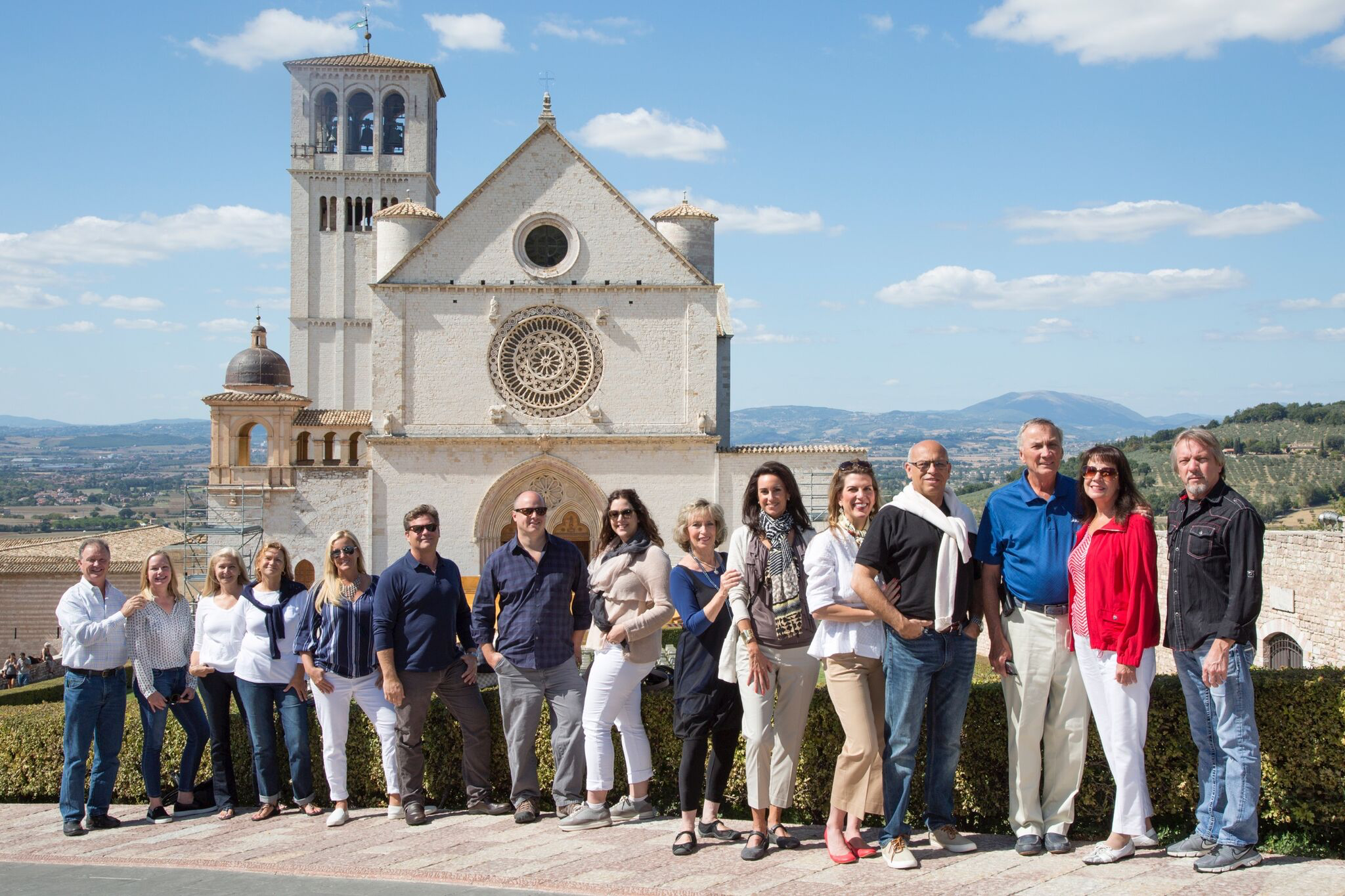 Our 2015 Candelaria Design Tour Italy Travelers in Assisi