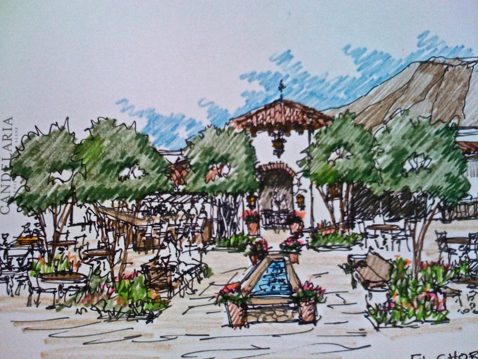First Sketches of El Chorro from 2010