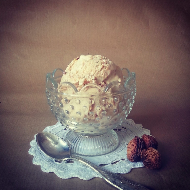 Roasted Peach Ice-Cream.