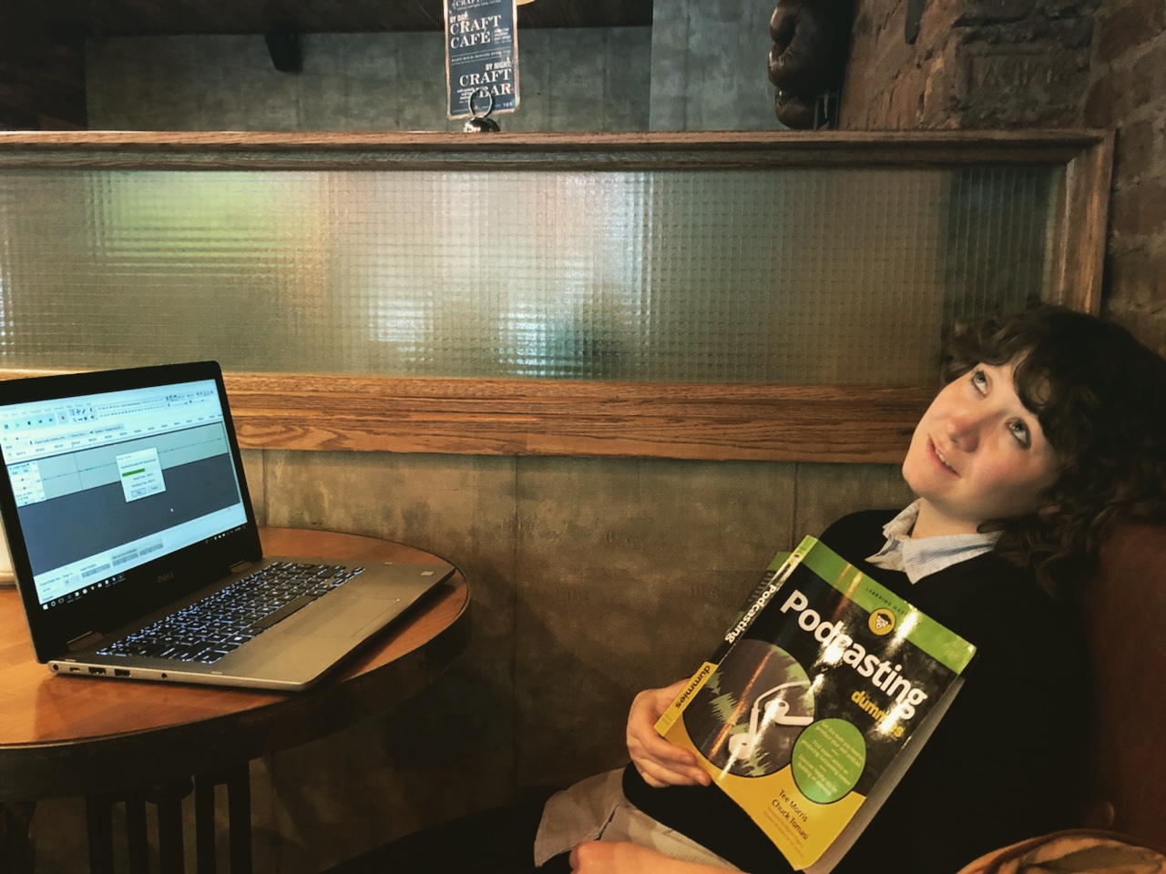 Here I am, relaxed as ever, after nearly losing an entire audio file...