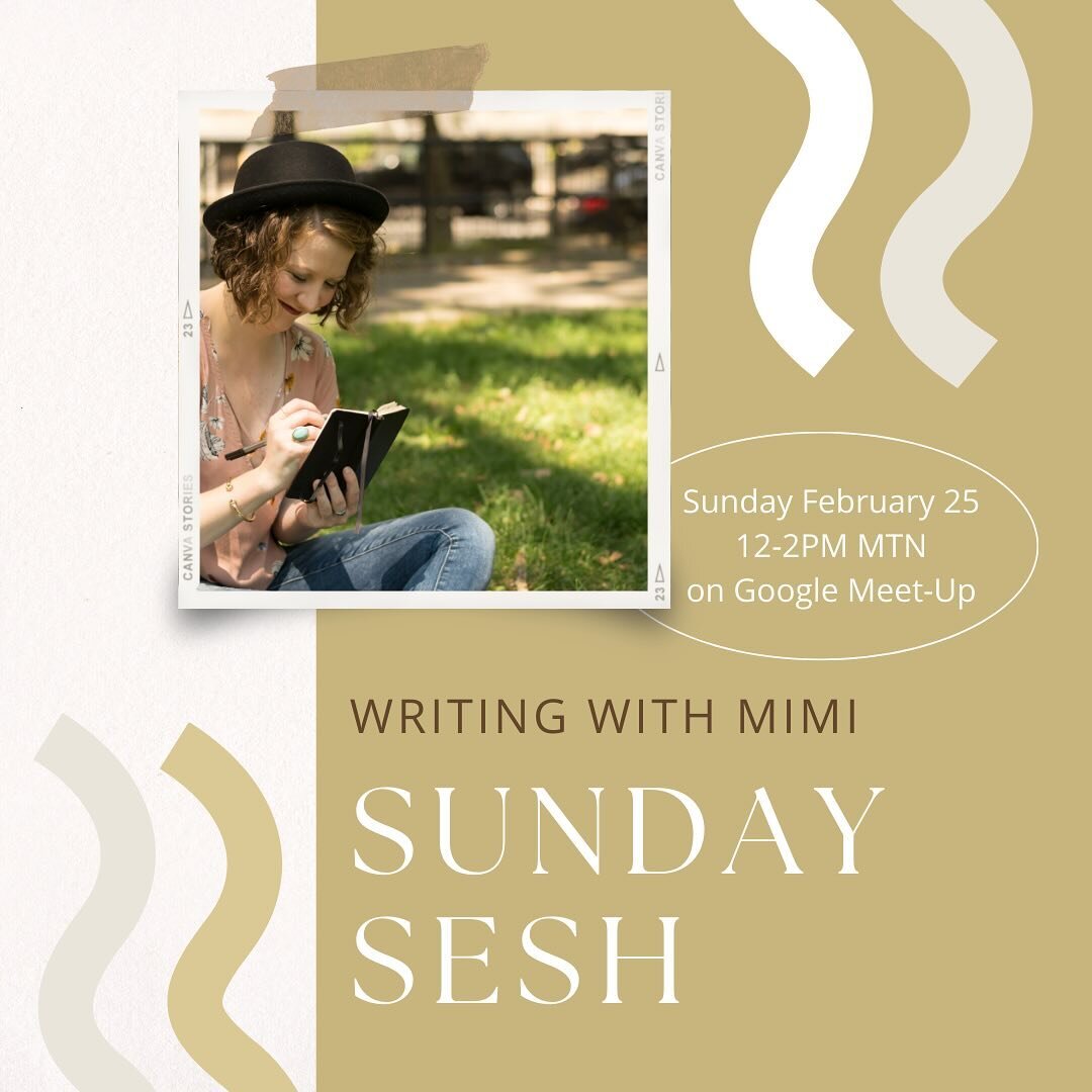 Henlo! Welcome to my new obsession&hellip;Sunday Sesh! The last Sunday of every month I am hosting a FREE writing session for anyone who needs accountability, inspiration, and wants to make new writing friends! 🥰
.
Last month was so fun I decided to