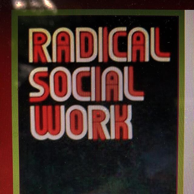 What does this look like sound like feel like for folks right now?? This is a book cover by editors Bailey and Brake.  Haven&rsquo;t read it yet but can we also talk about that FONT ?!? 🤍❤️🖤❤️🤍🧮Also social work history is......very interesting fr