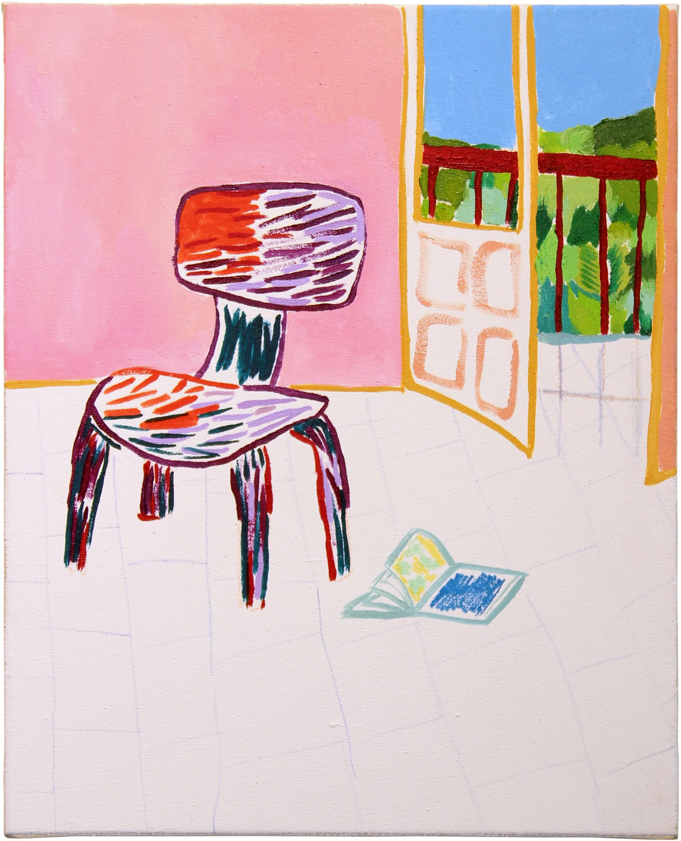 Chair Study 2016 Oil on Canvas 20x16 inches