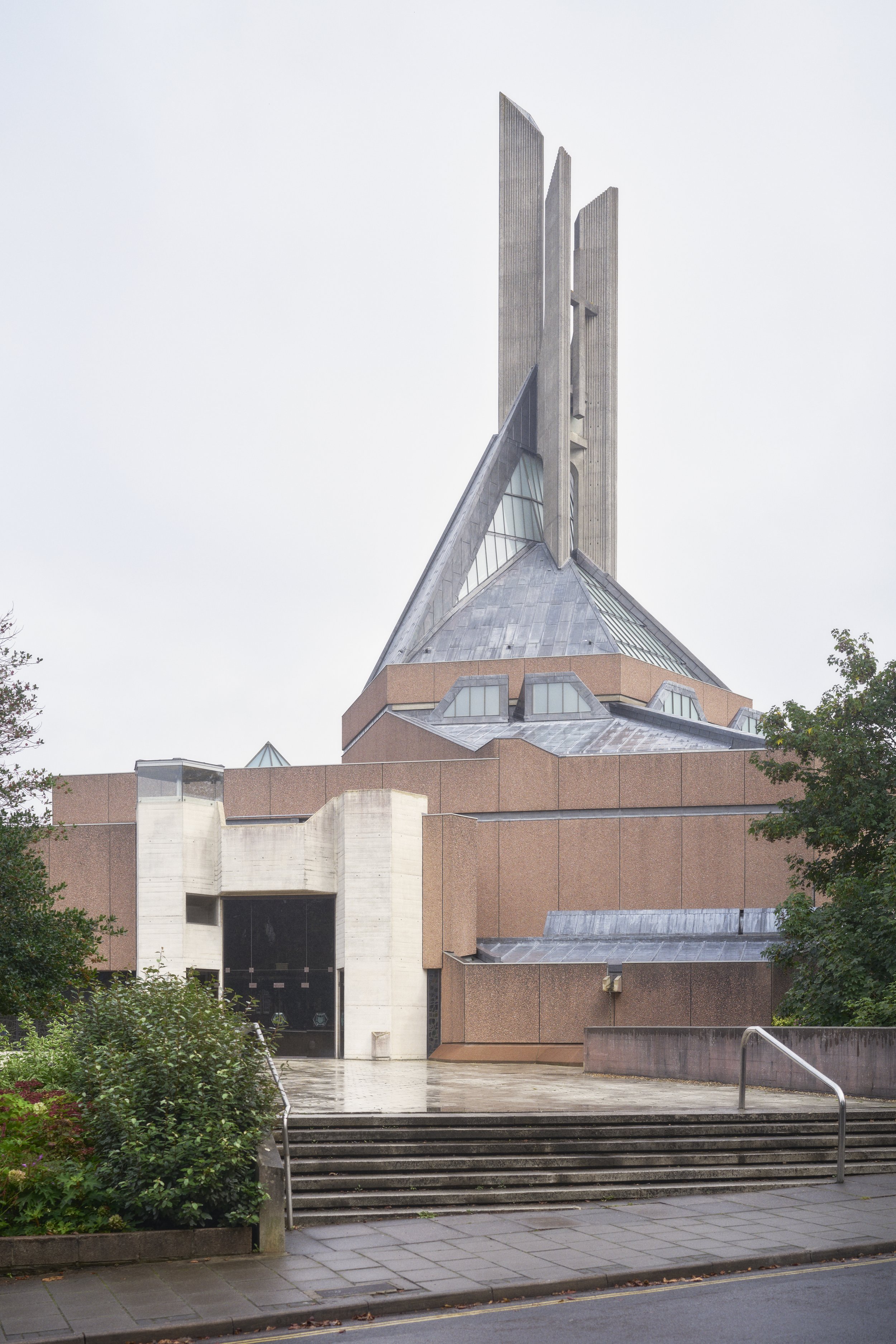   Clifton Cathedral  by R. Weeks, F.S. Jennett and A. Poremba of  Percy Thomas Partnership . Completed in 1973. 