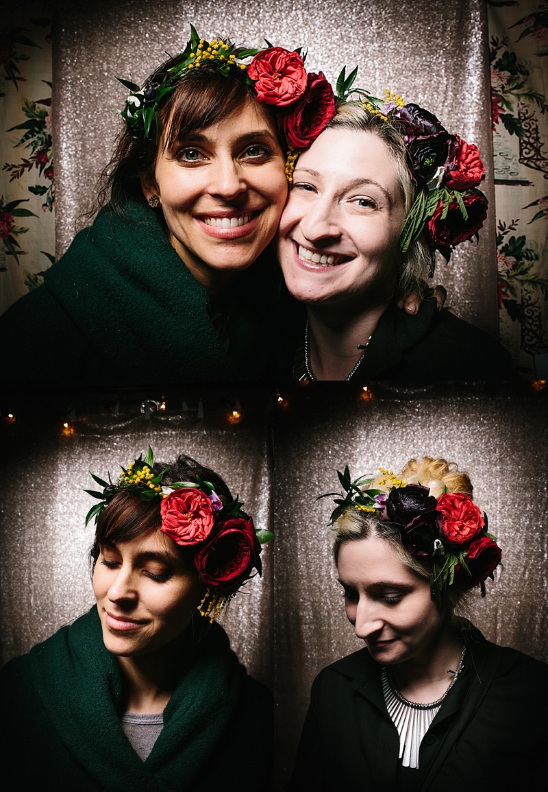 AMAZING flower crowns by Apotheca Flower Shoppe (Photo from Wild Eye Photobooth)