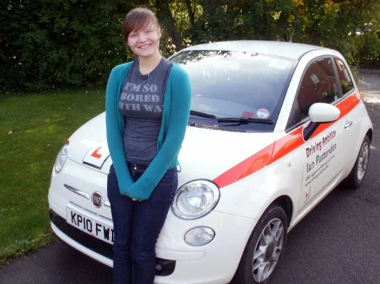 Lorna Edwards by car2.jpg