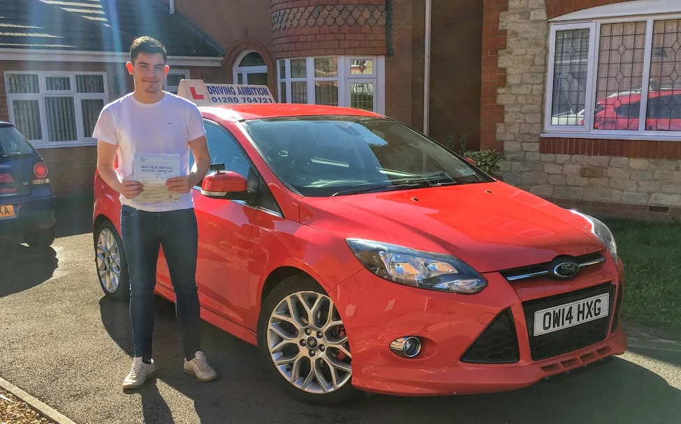 Callum Jones who passed 1st time on 30th September 2016. Driving Ambition's 1,500th pass !