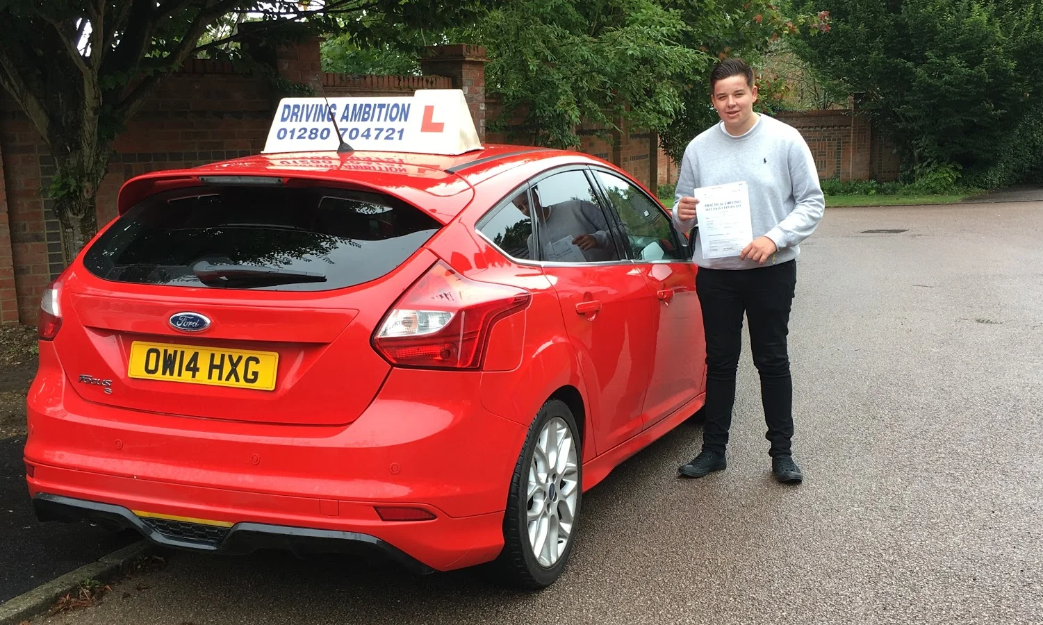 Congratulations to Kieron Thomas who passed 1st time on 5th September 2016. Driving Ambition's 1,496th pass