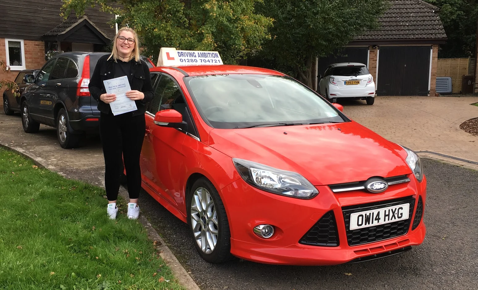 Congratulations to Jess Boutle who passed 1st time with only 2 errors on 21st October 2016. Driving Ambition's 1,504th pass !