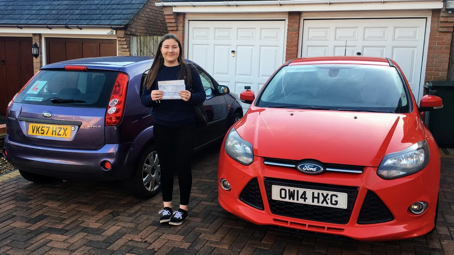 Congratulations to Becky Perkins who passed today - 14th December 2016 . Driving Ambition's 956th 1st time pass. 1,514 total passes ! Well done Becky :)