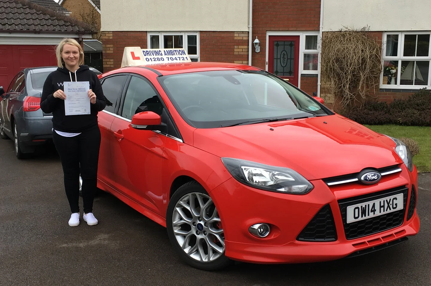 Congratulations to Jess Fellows who passed 10th March 2016. Driving Ambition's 1,481st pass